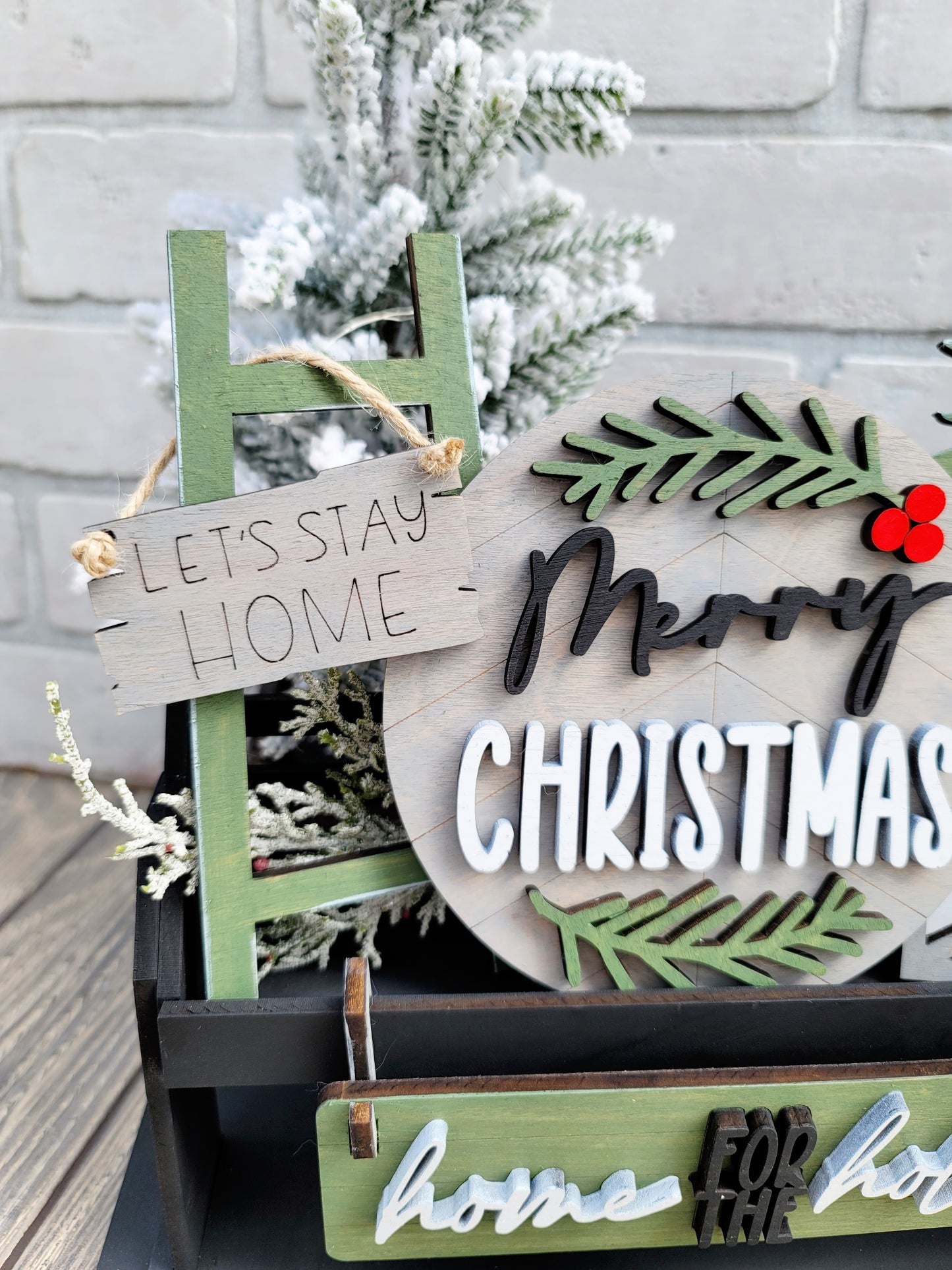 Farmhouse Christmas- Interchangeable Inserts