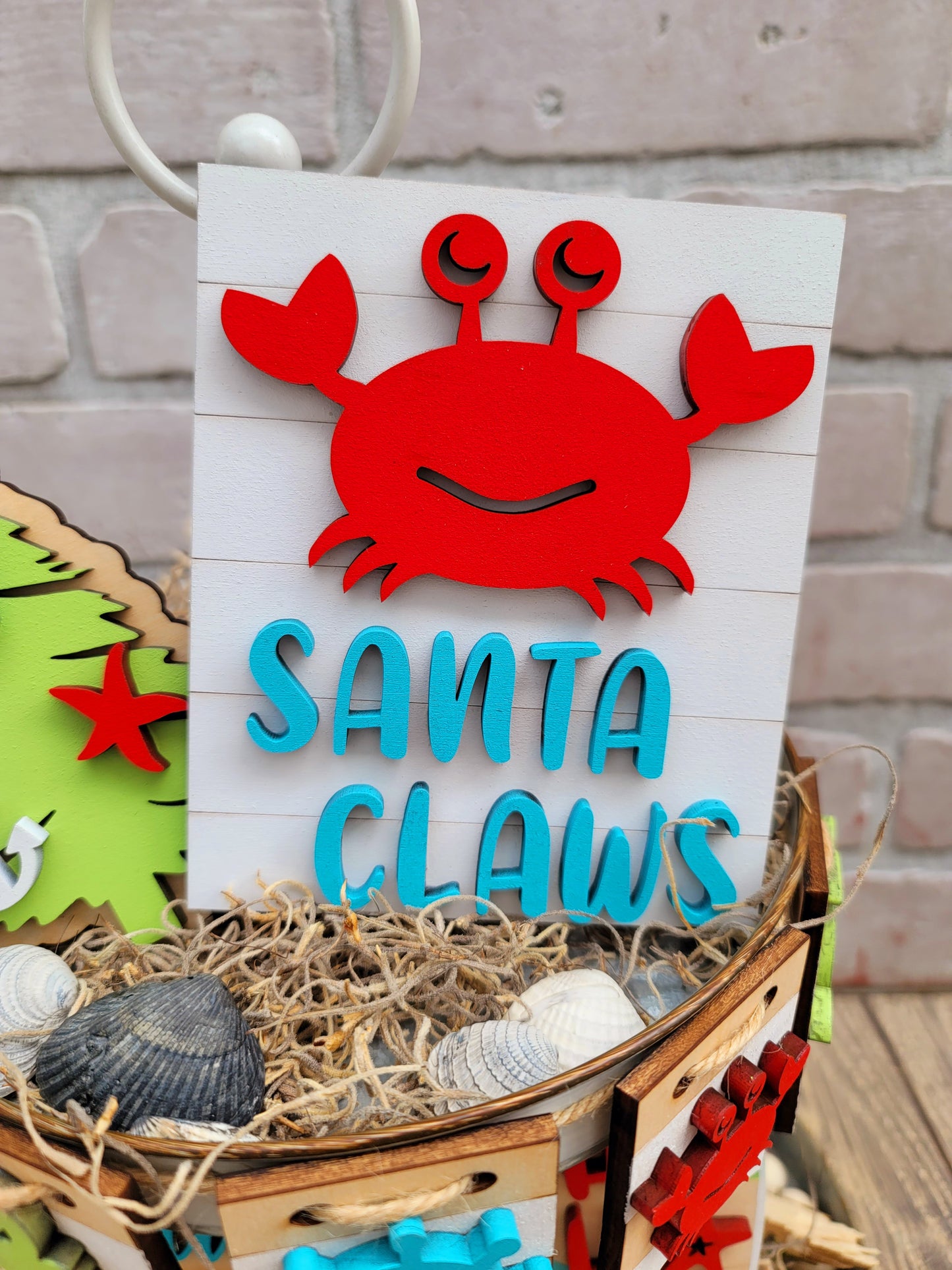 Beachmas Christmas Tiered Tray