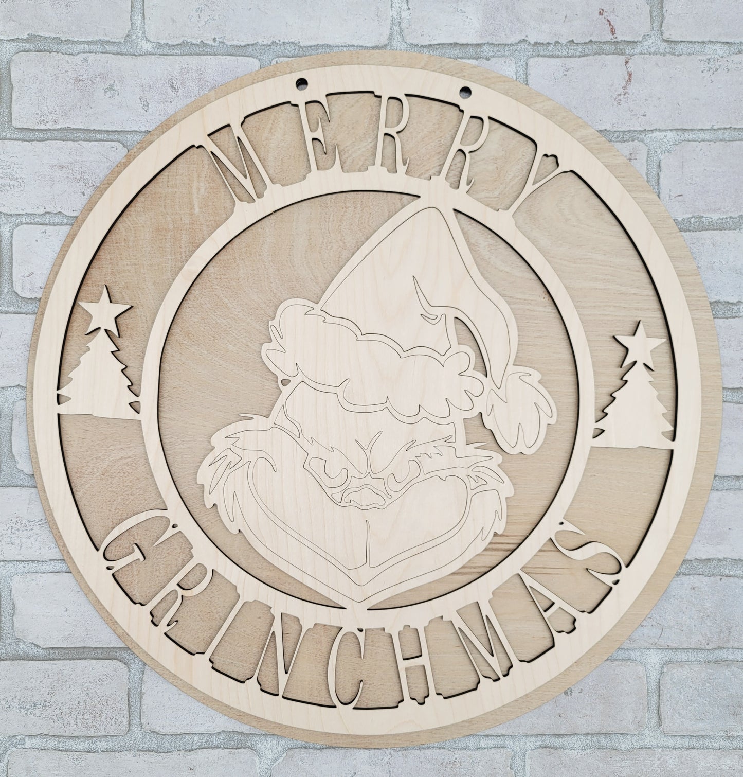 Merry Grinchmas Door Hanger