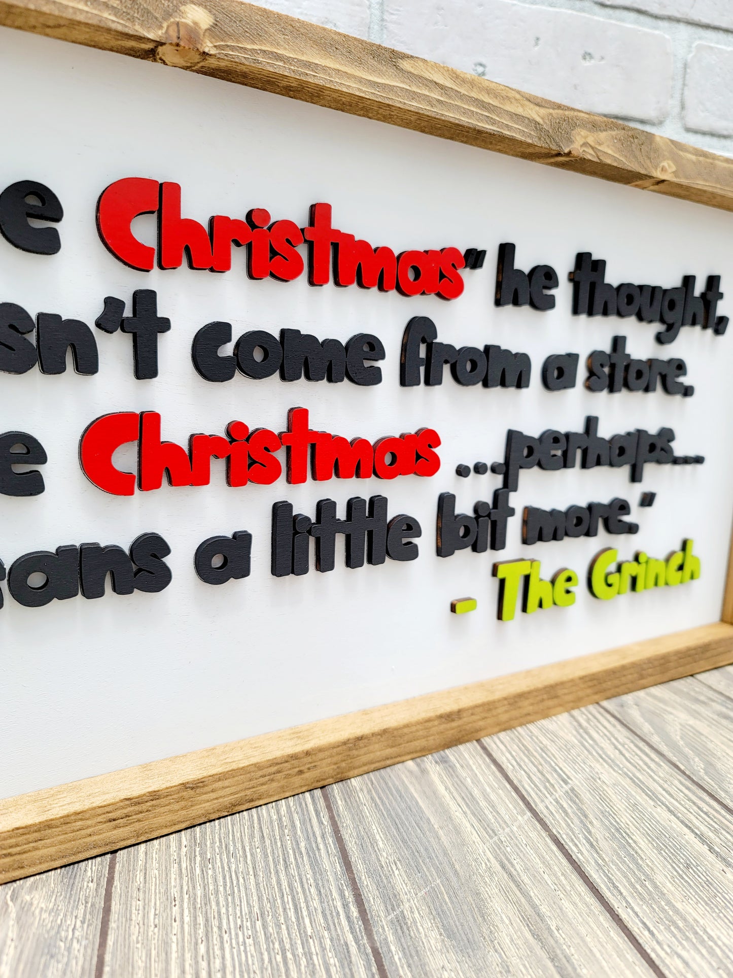 Grinch Christmas Sign