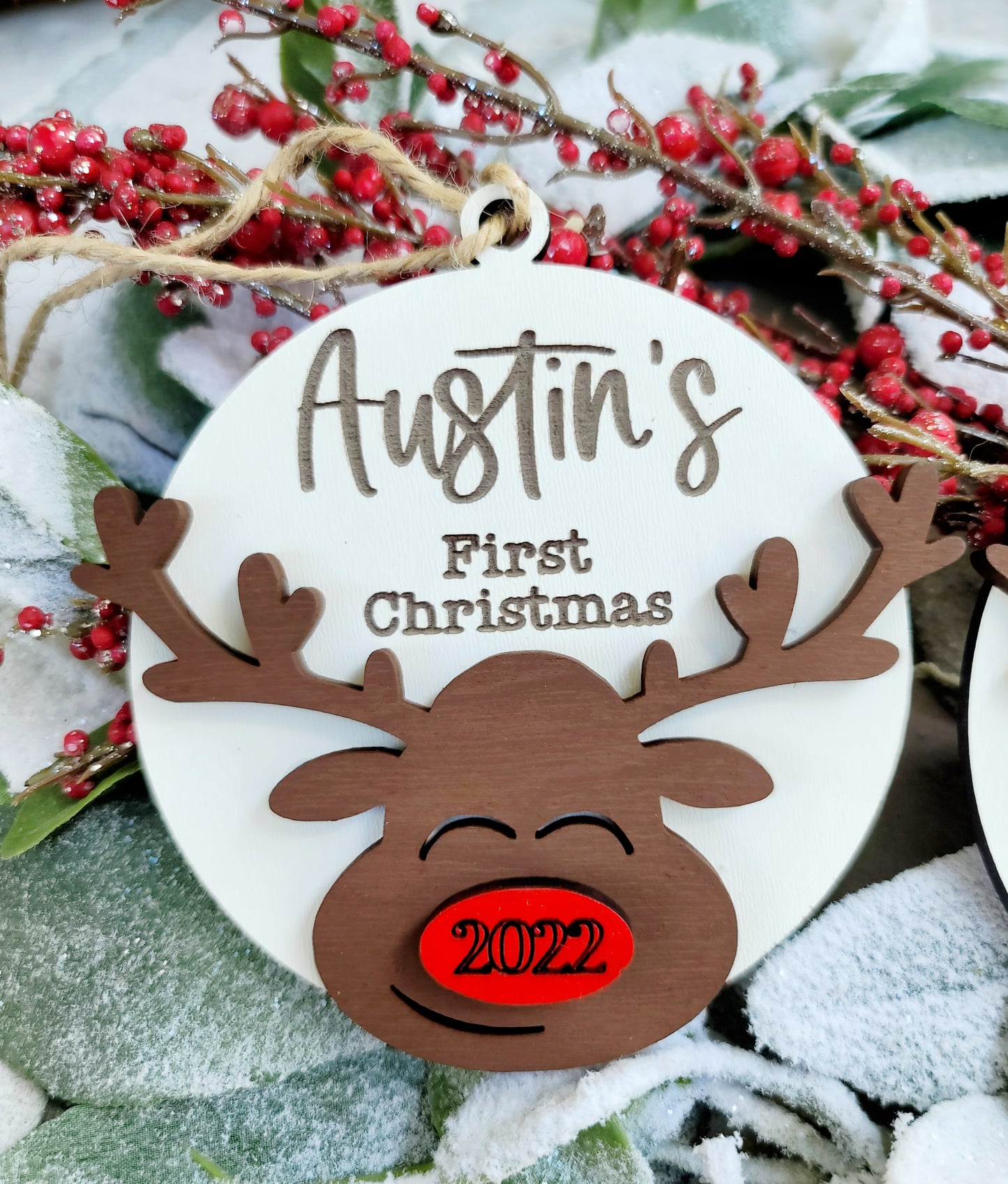 Baby's First Christmas Reindeer Ornament