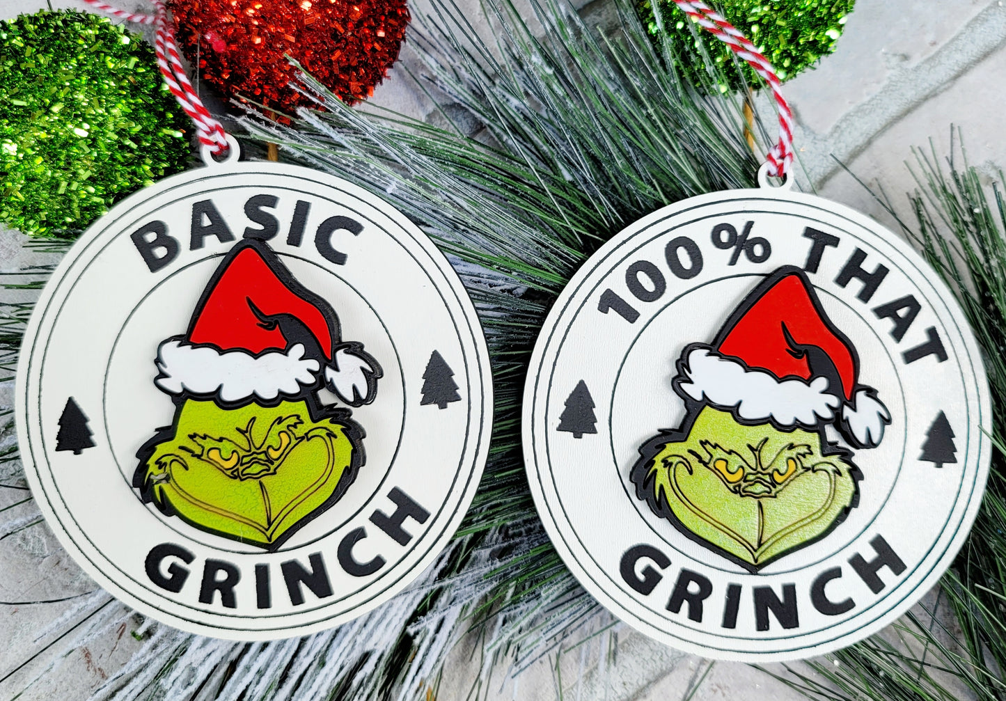 Funny Grinch Ornaments