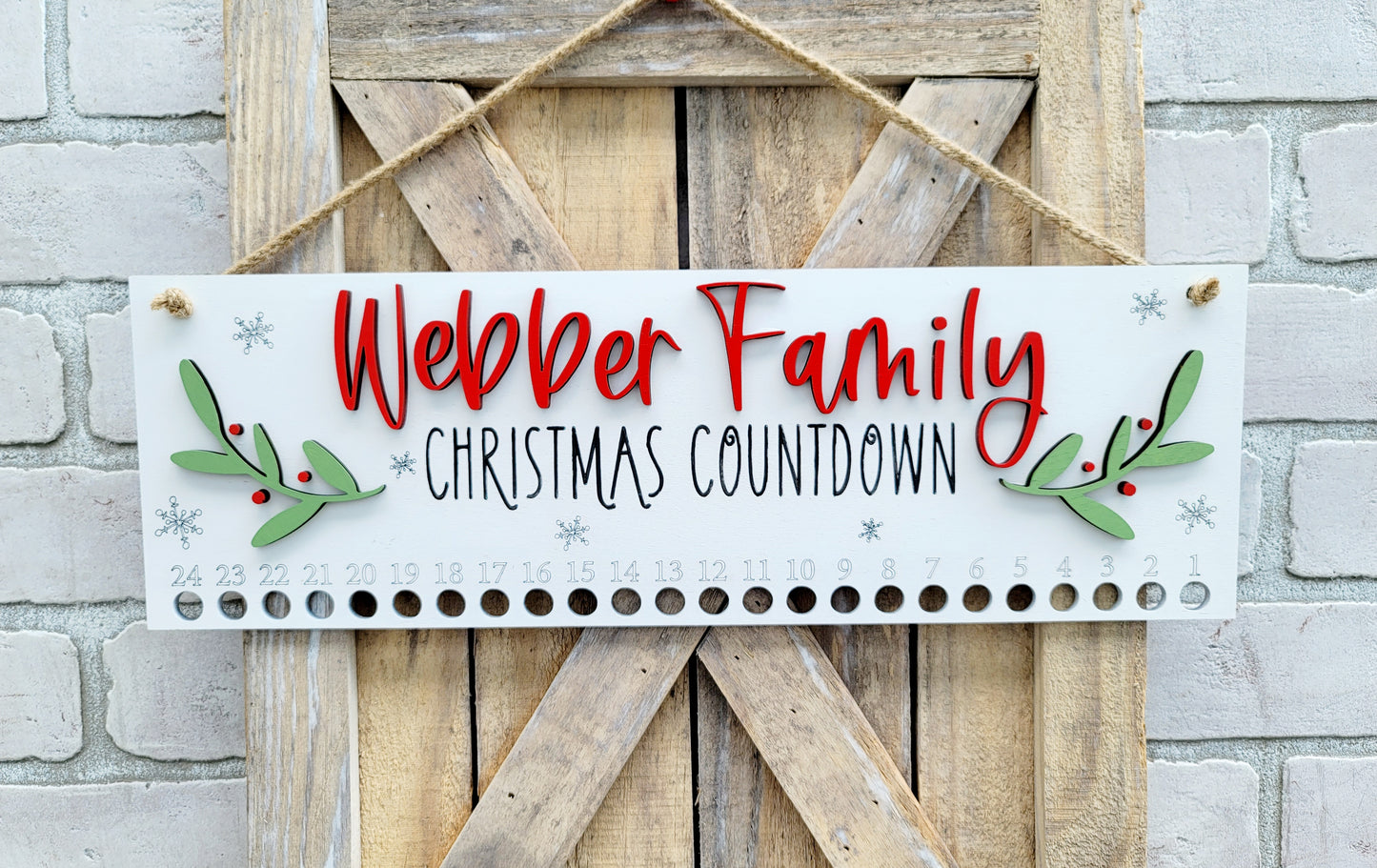 Family Candy Cane Countdown