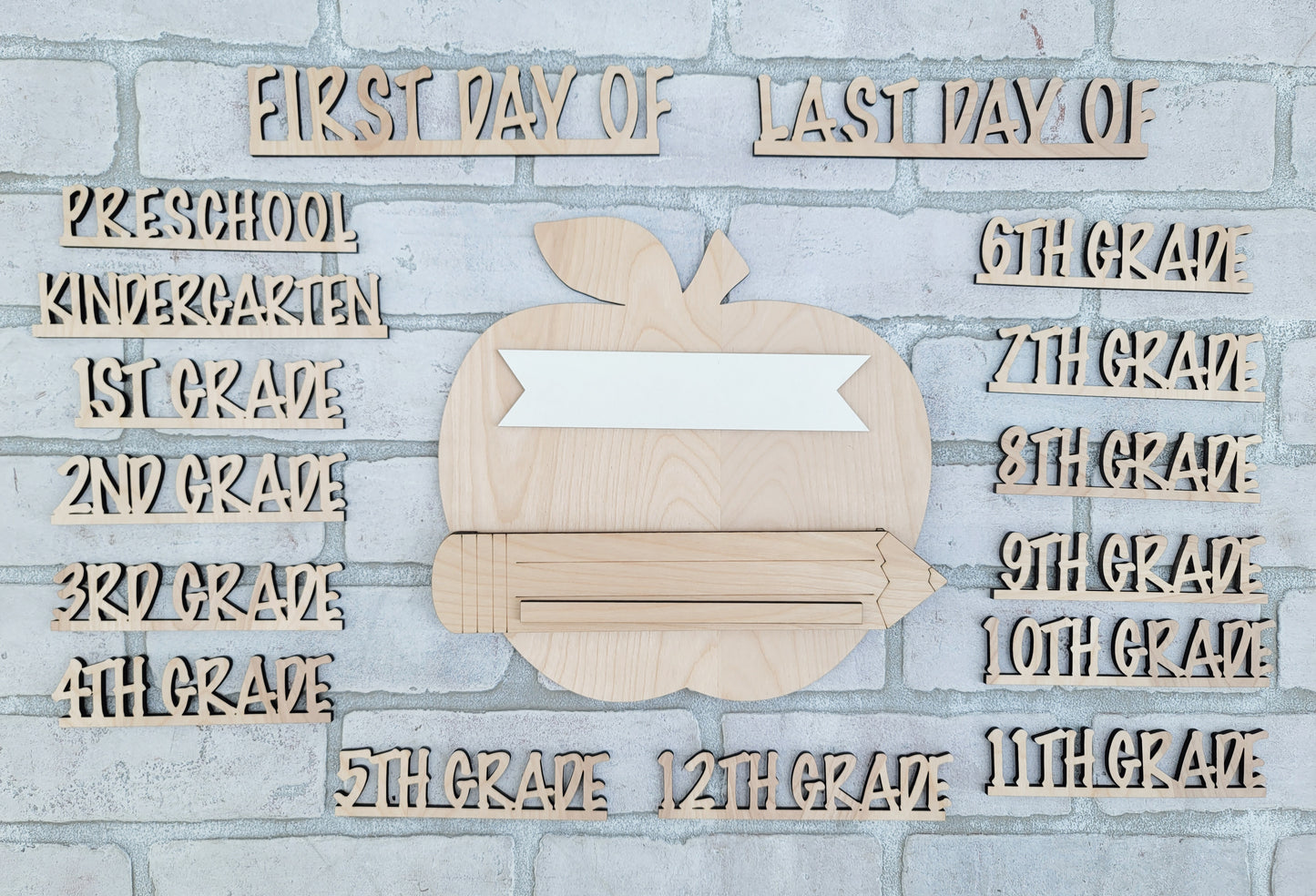 Back to School Apple Sign
