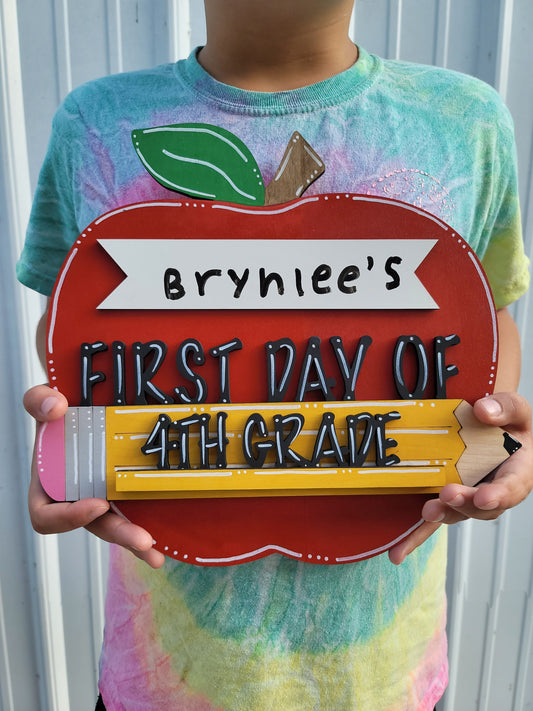 Back to School Apple Sign
