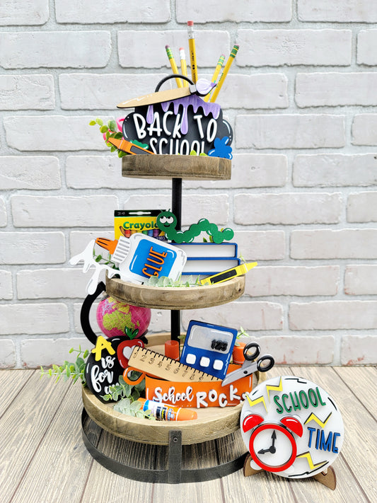 Back to School Tiered Tray Set