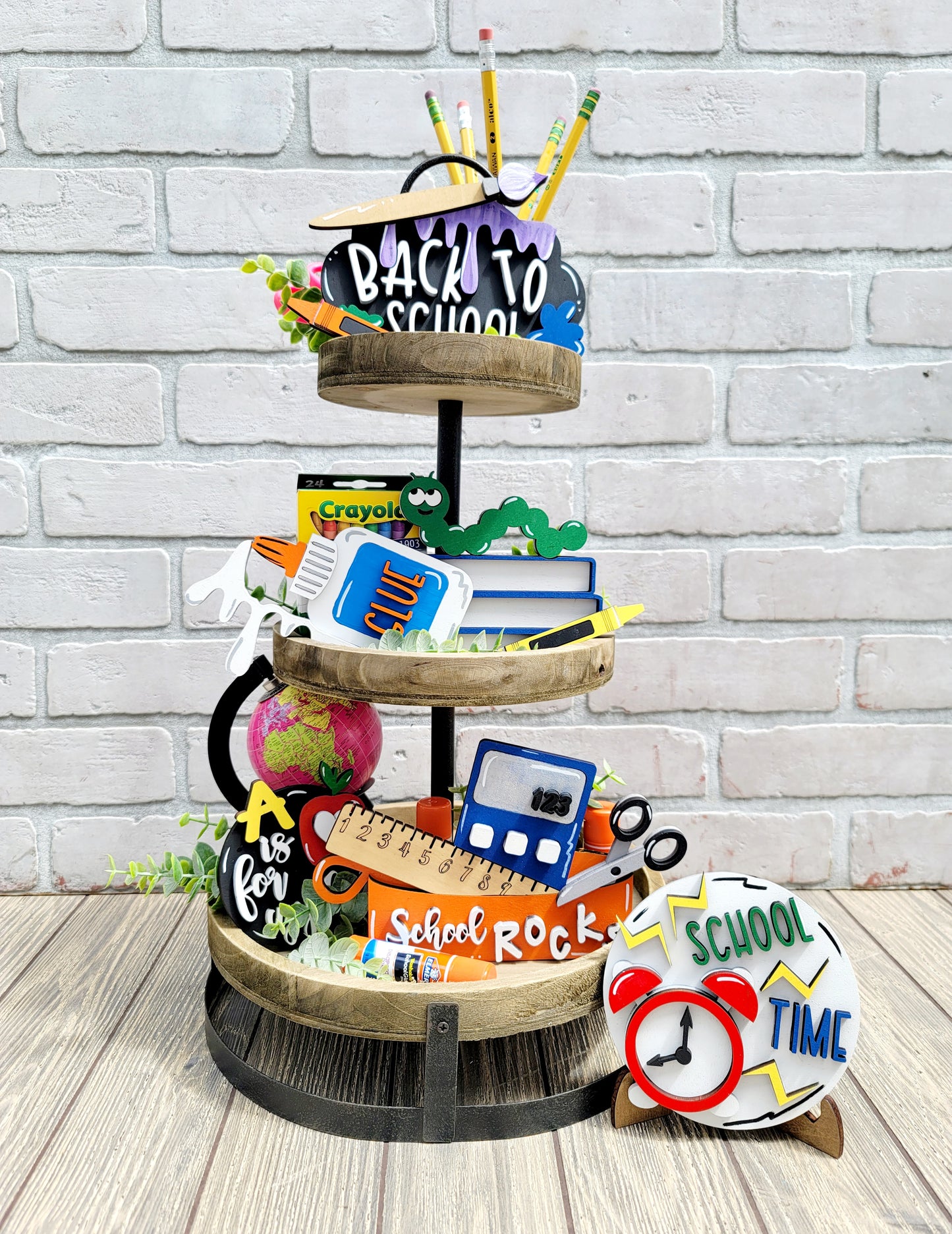Back to School Tiered Tray Set
