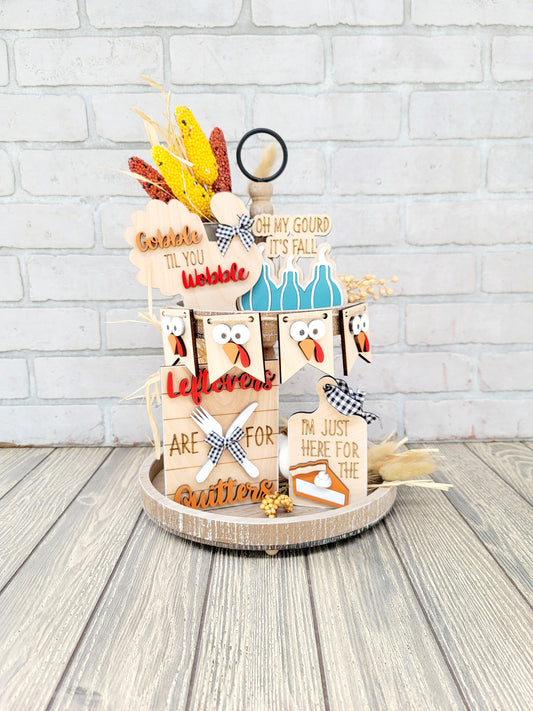 Turkey Tiered Tray Set