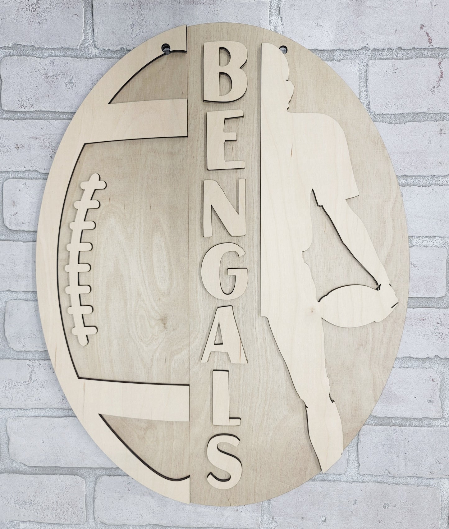 Football Player/Bengals Door Hanger