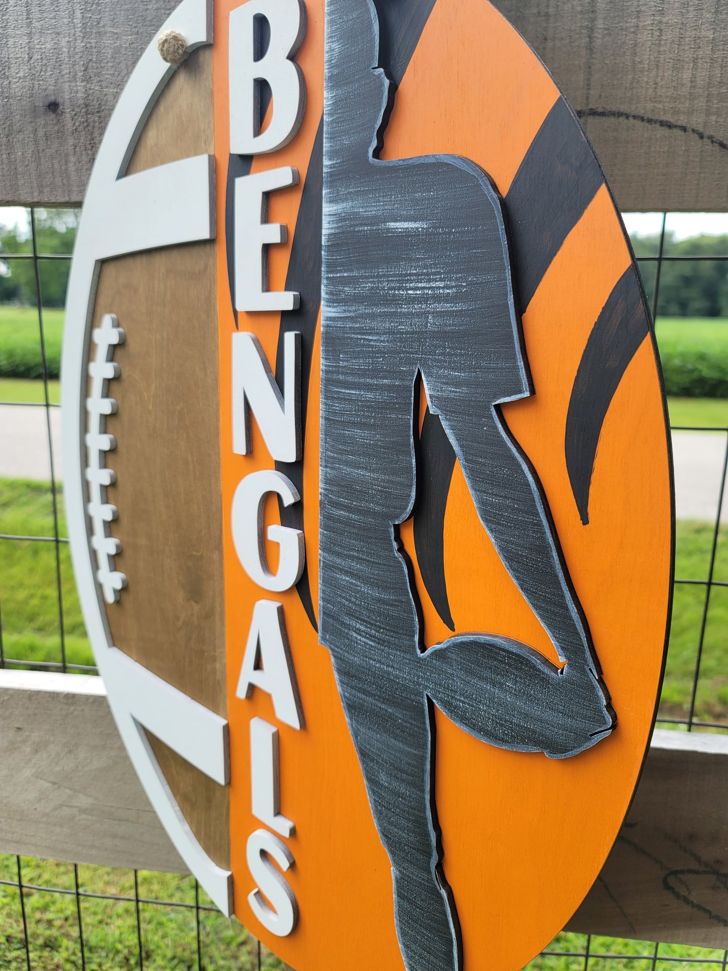 Football Player/Bengals Door Hanger