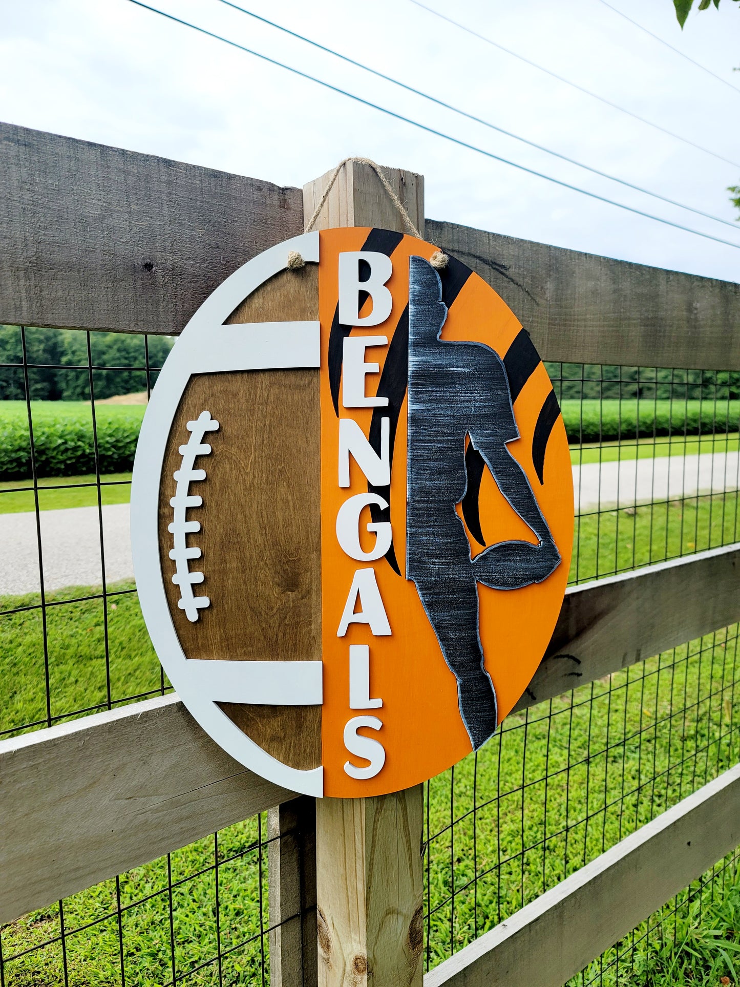 Football Player/Bengals Door Hanger