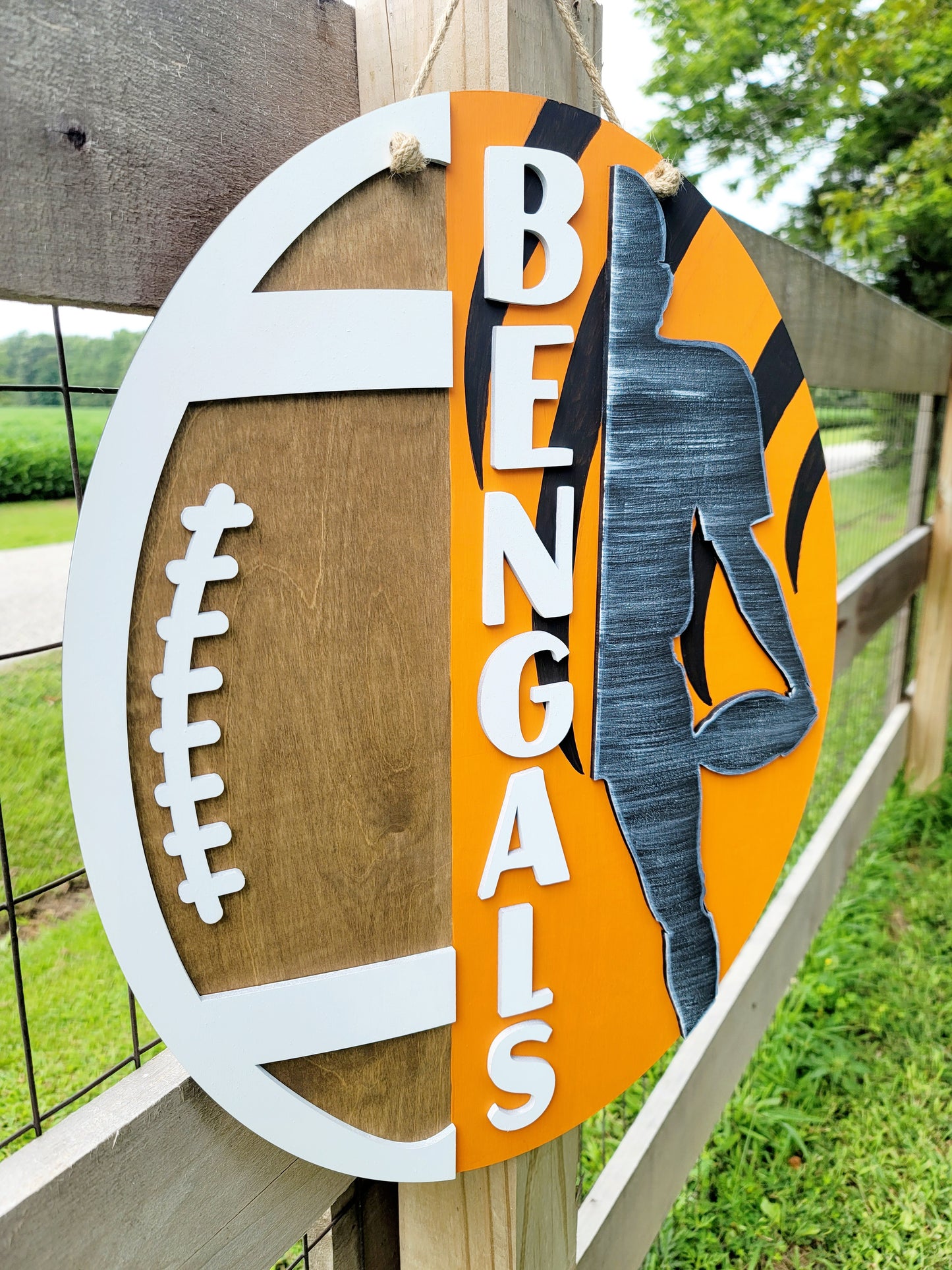 Football Player/Bengals Door Hanger