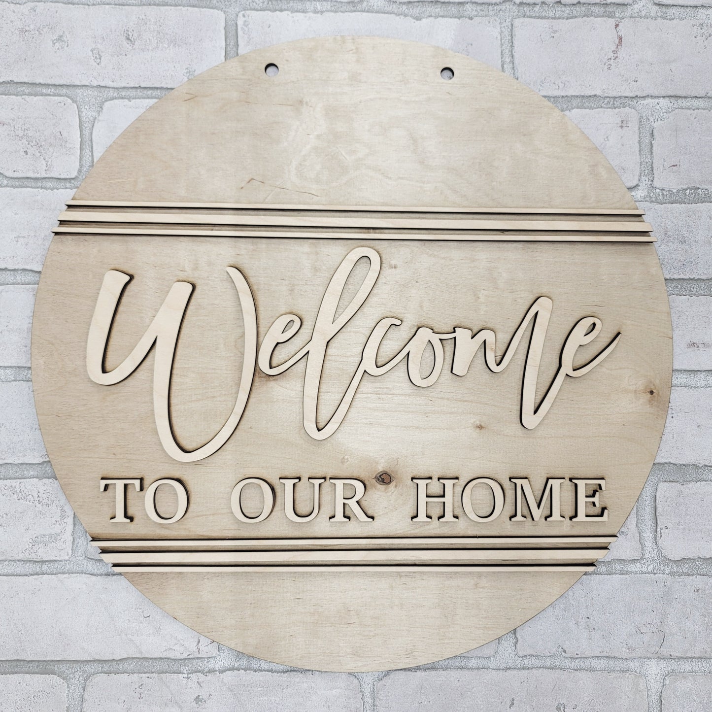 Welcome To Our Home Door Hanger