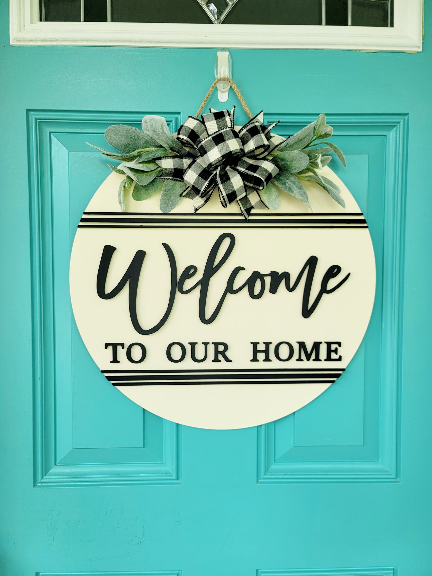 Welcome To Our Home Door Hanger