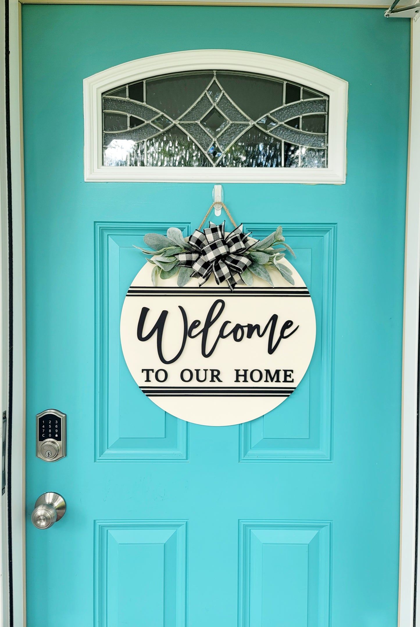 Welcome To Our Home Door Hanger