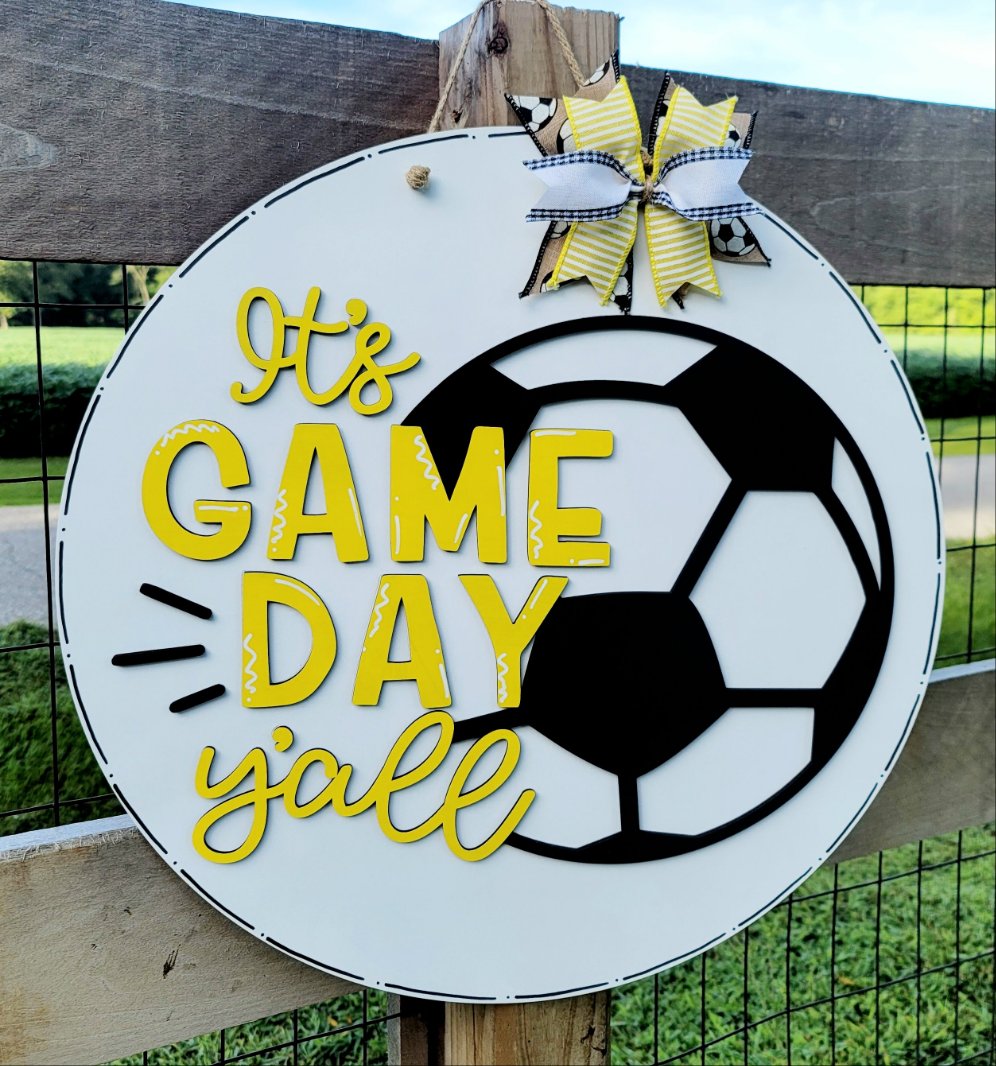 Soccer- It's Game Day Y'all Door Hanger