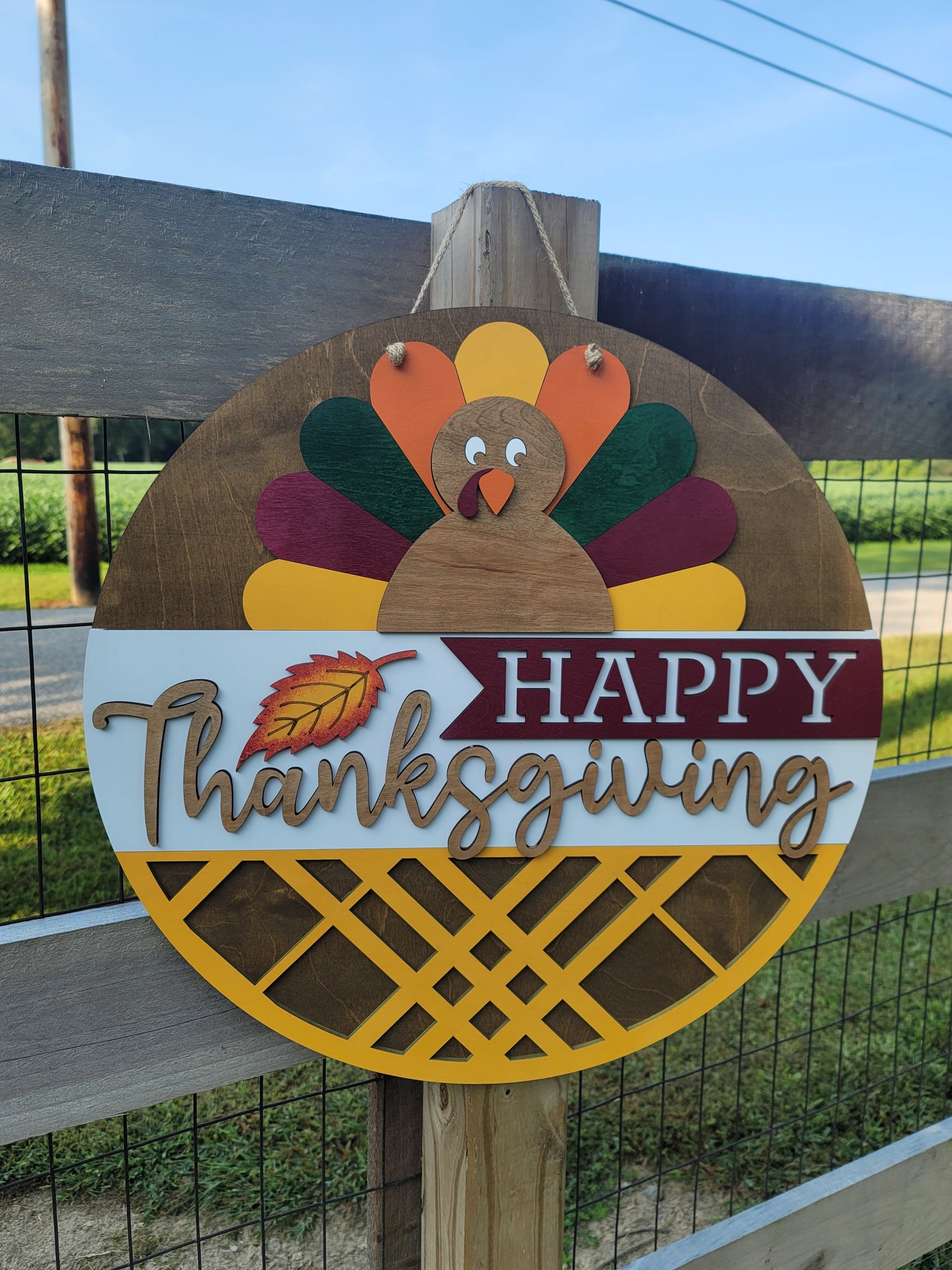Thanksgiving Turkey Door Hanger
