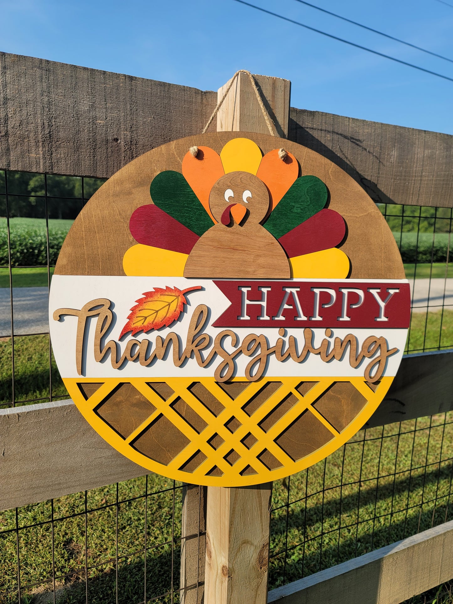 Thanksgiving Turkey Door Hanger