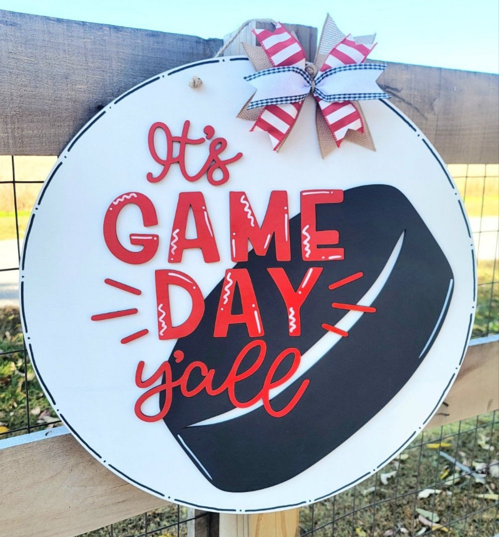 Hockey- It's Game Day Y'all Door Hanger
