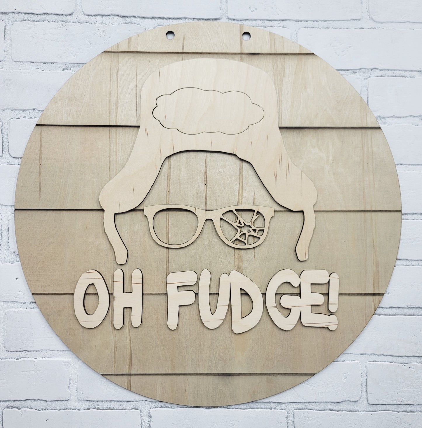 Oh Fudge! A Christmas Story Door Hanger