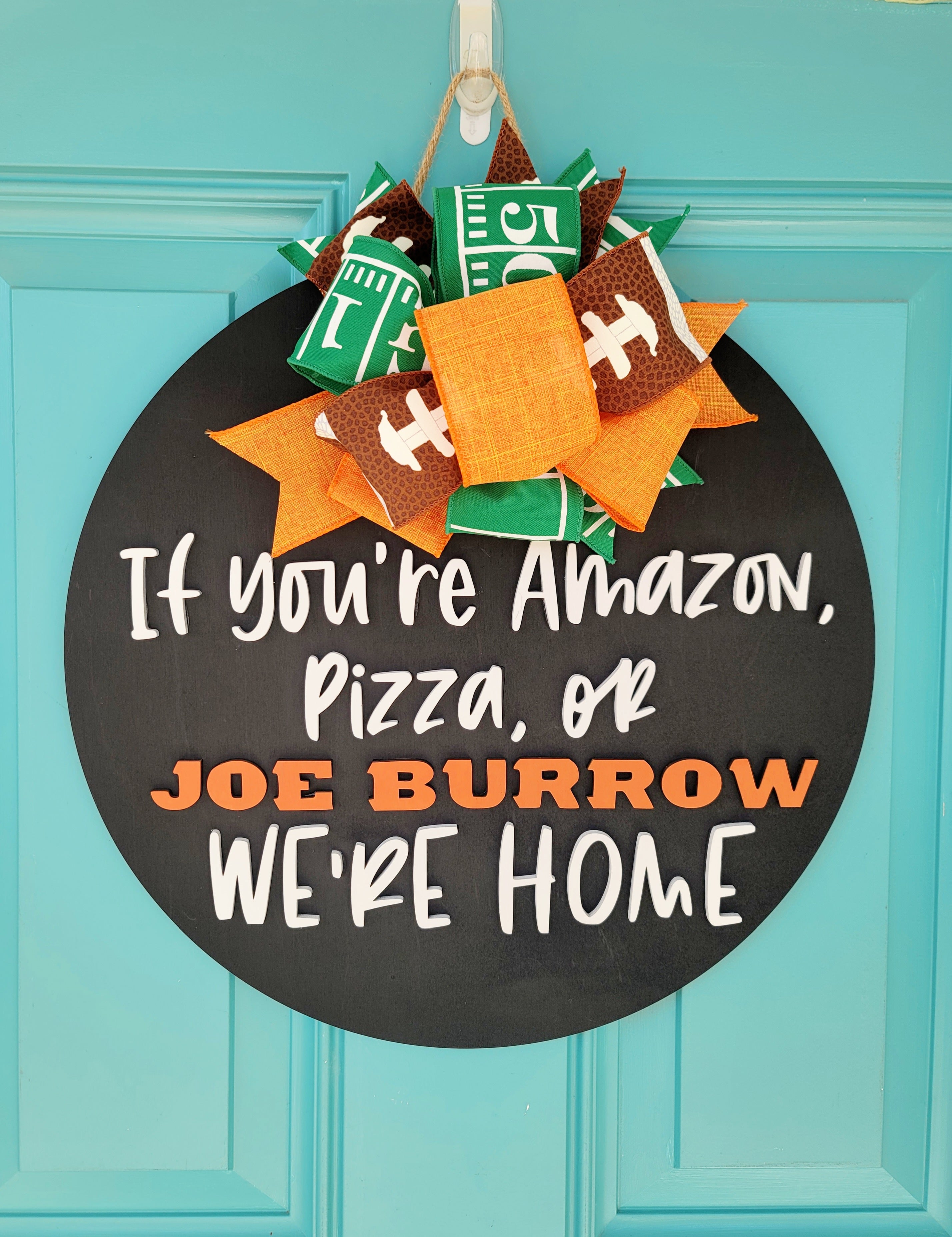 Joe Burrow Door Hanger – Teal Moon Creations