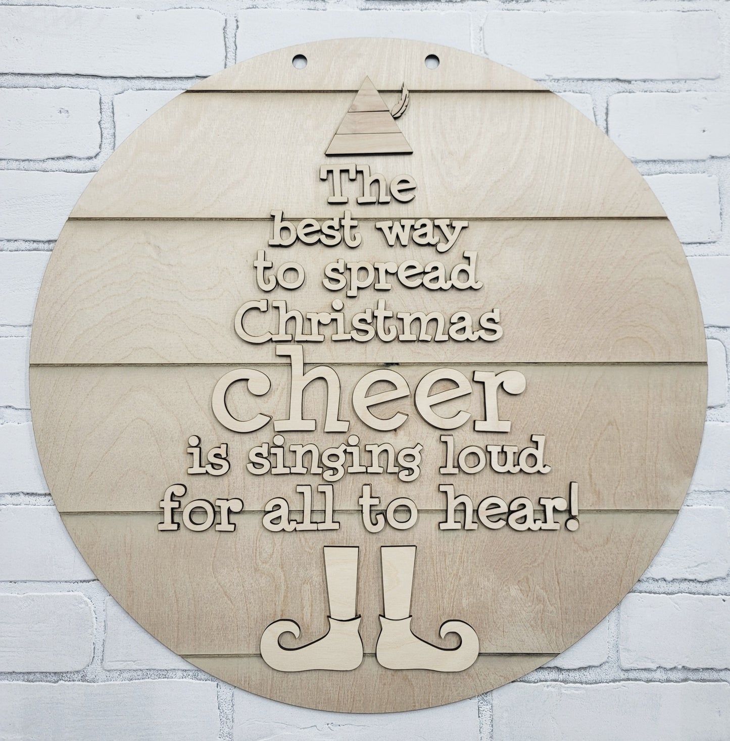 The Best Way to Spread Christmas Cheer Door Hanger