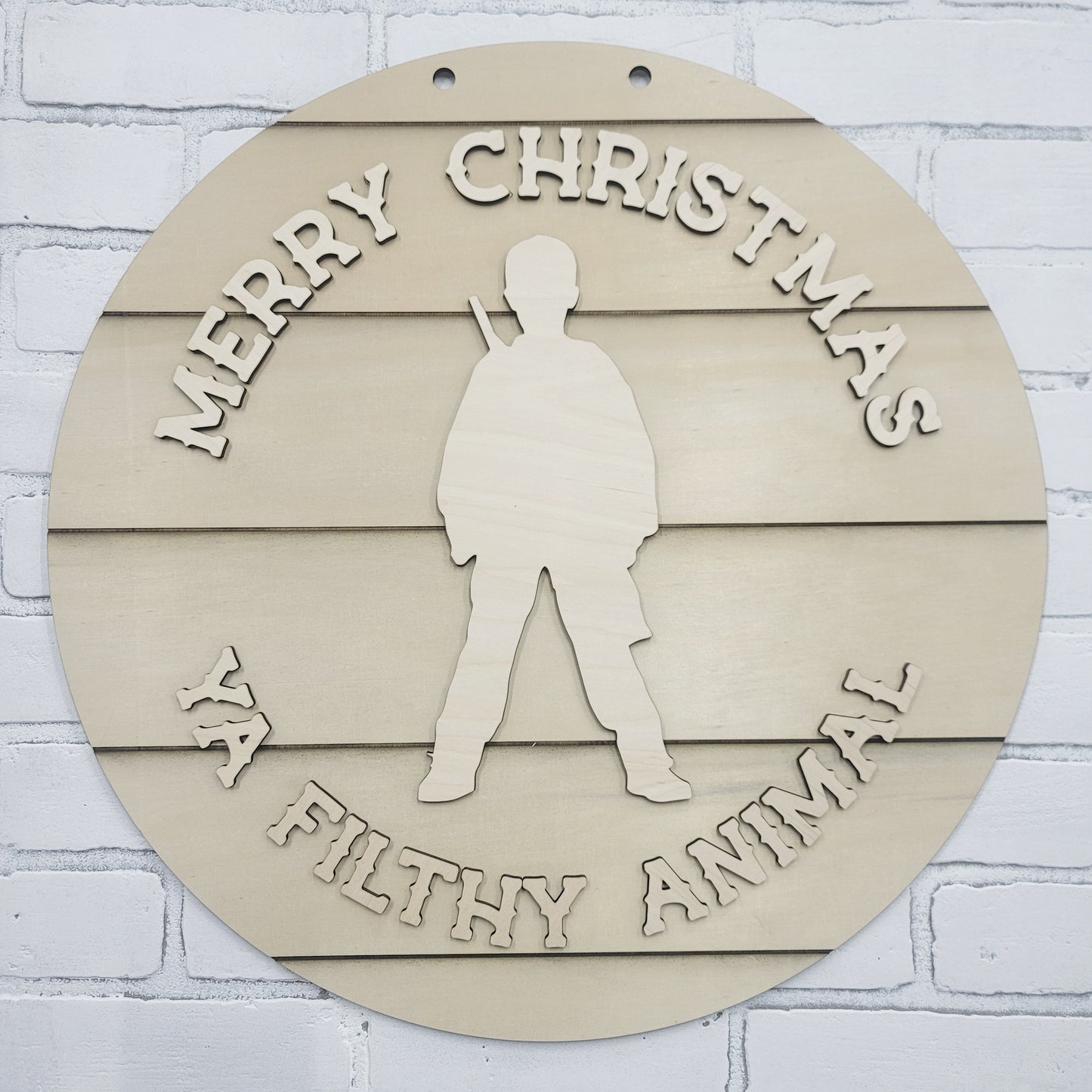 Merry Christmas Ya Filthy Animal Door Hanger