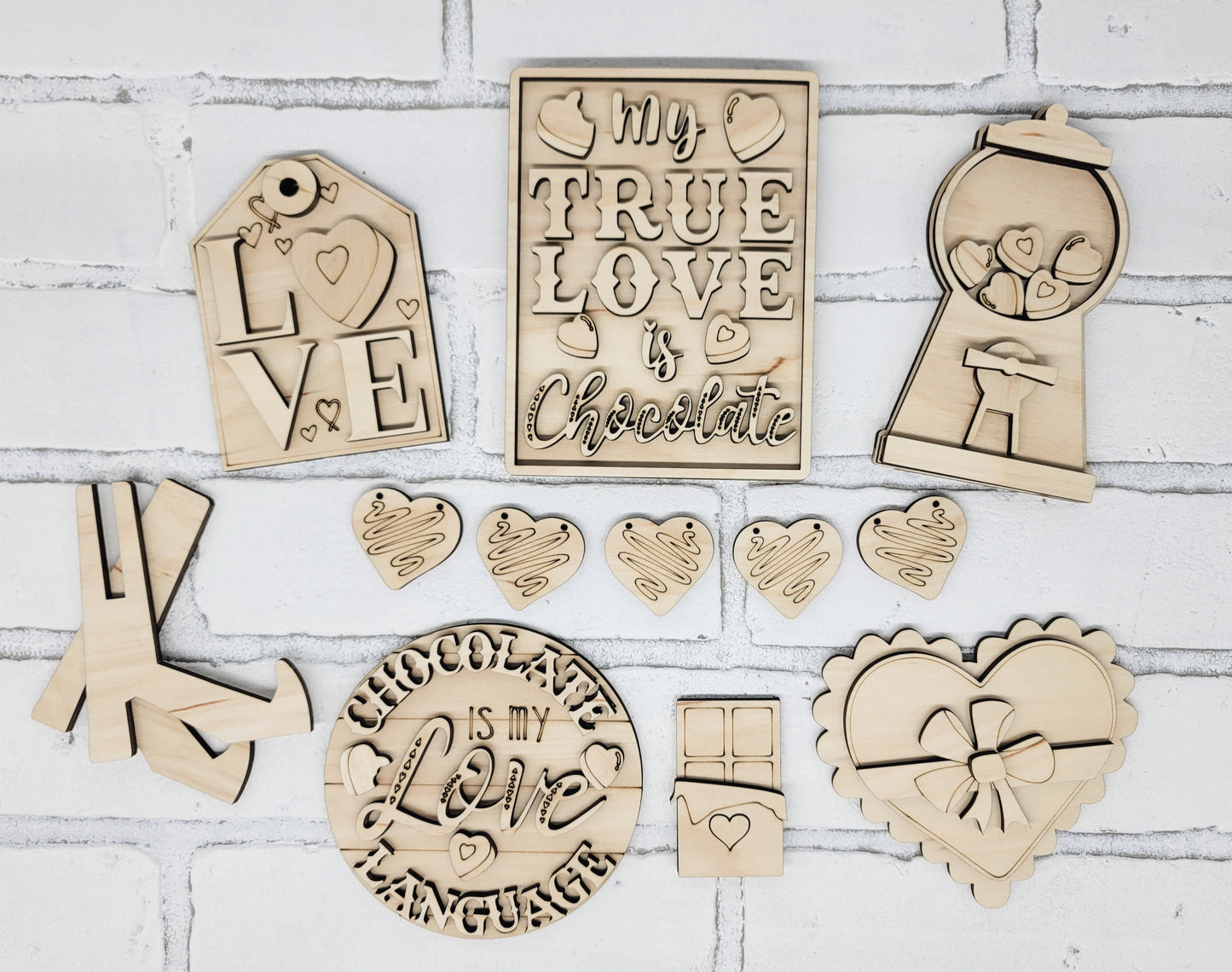 Valentine's Day Chocolates Tiered Tray Set