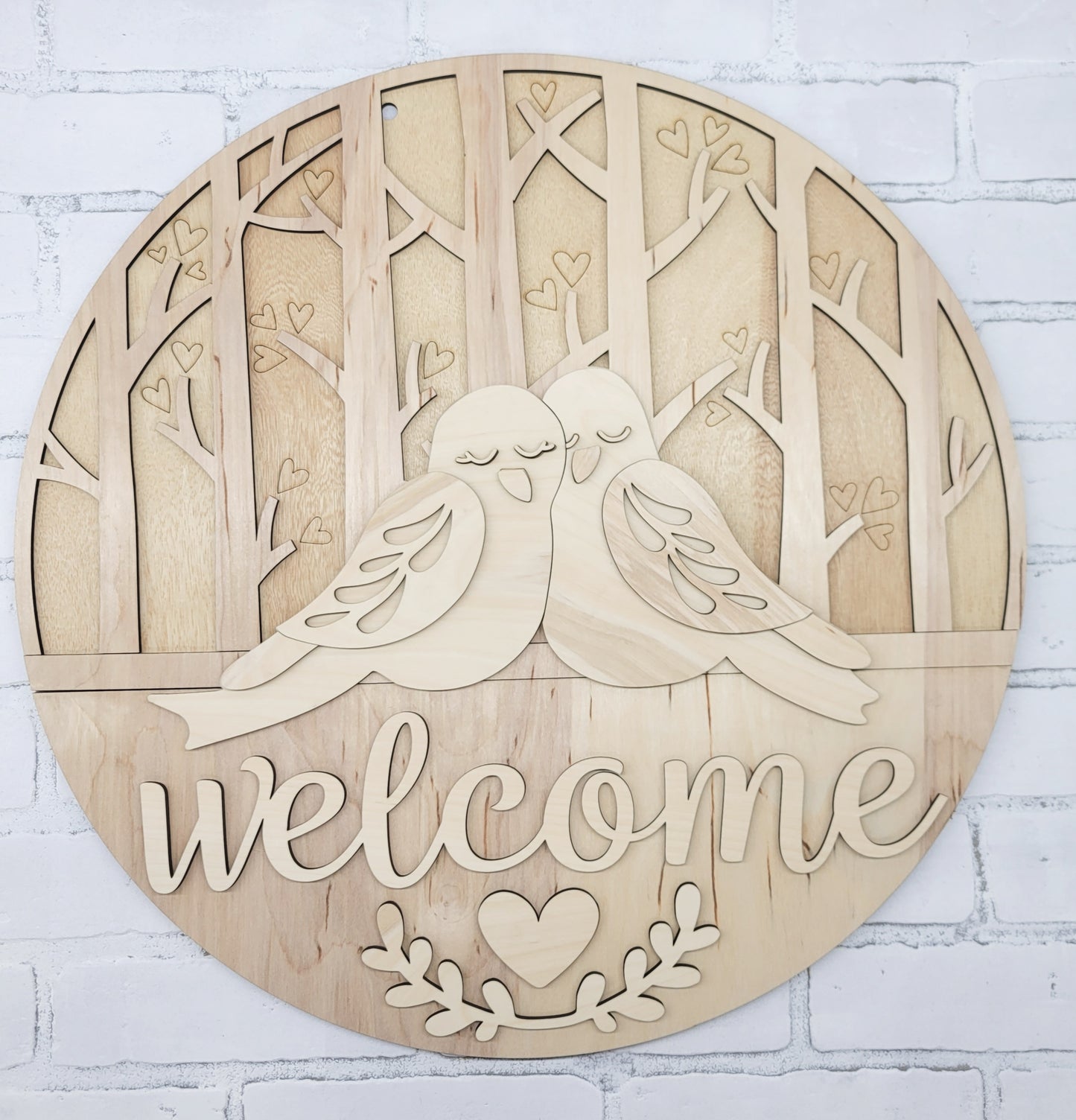 Love Birds Door Hanger