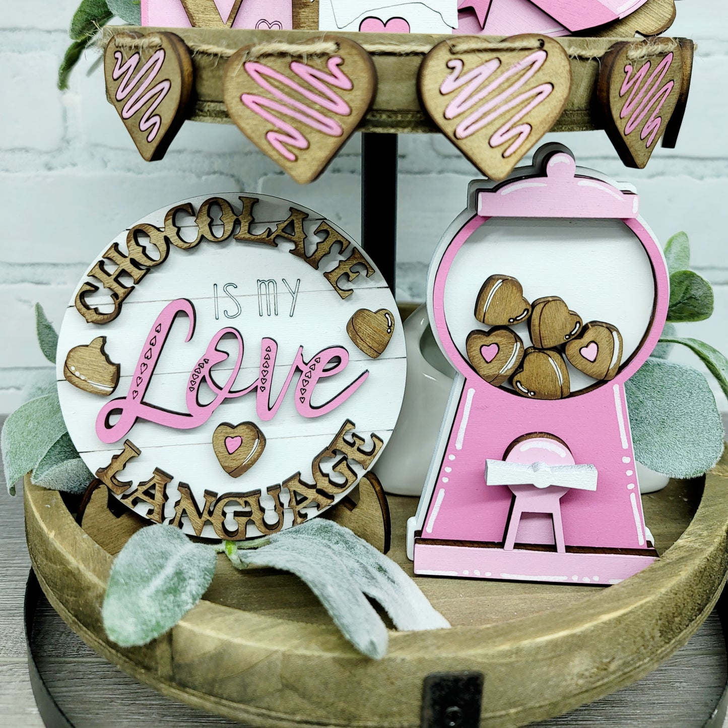 Valentine's Day Chocolates Tiered Tray Set