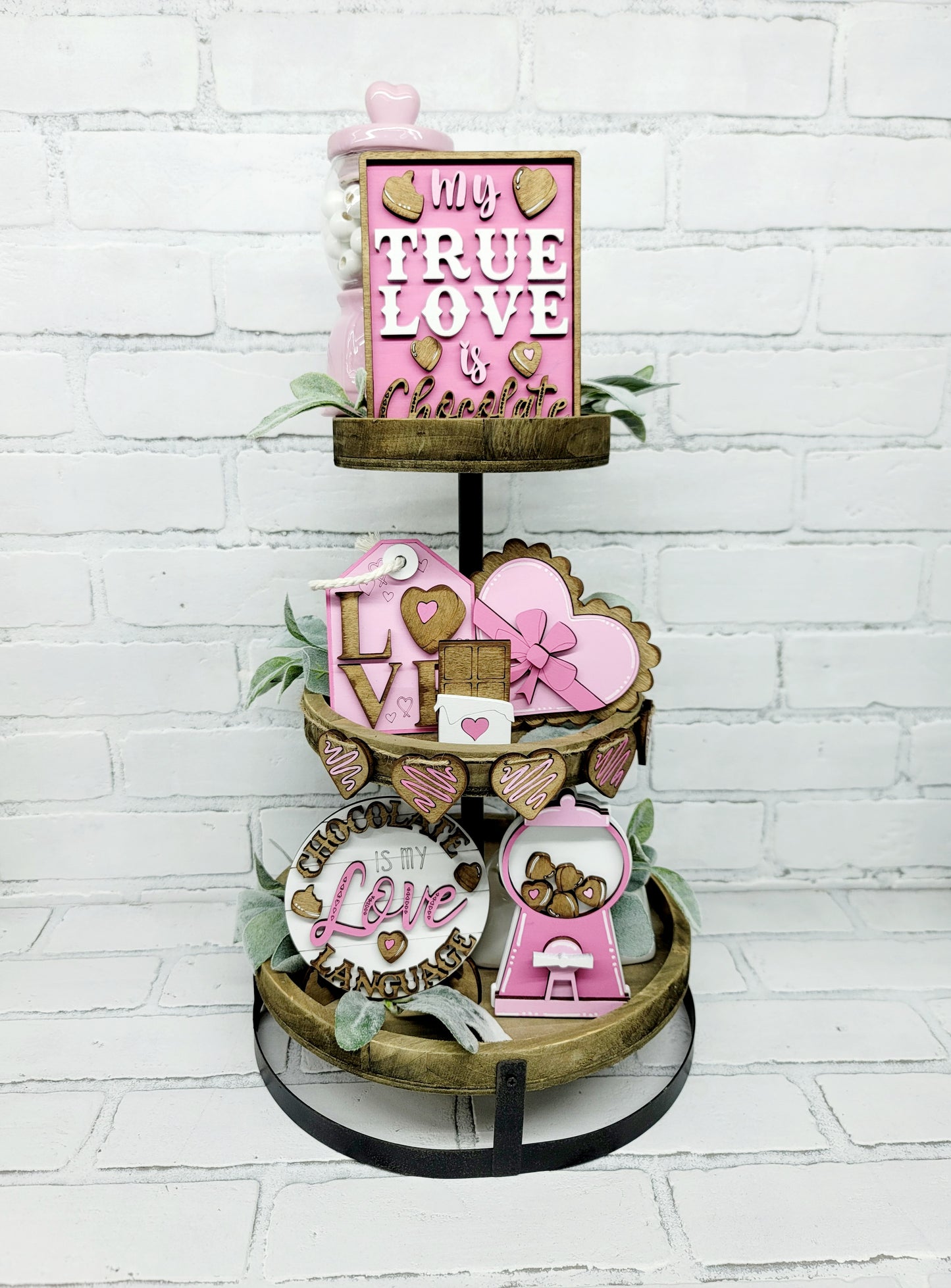 Valentine's Day Chocolates Tiered Tray Set