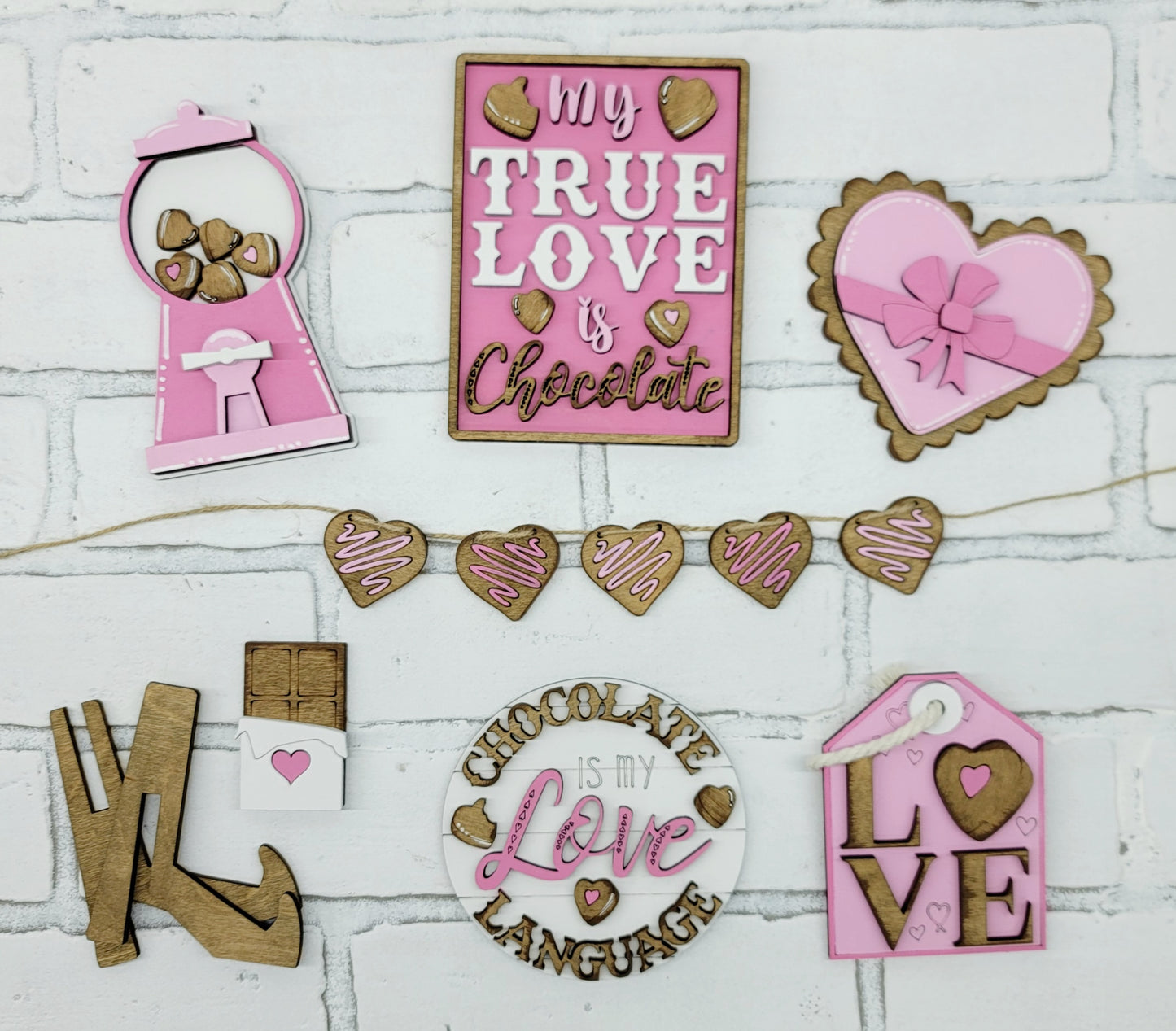 Valentine's Day Chocolates Tiered Tray Set