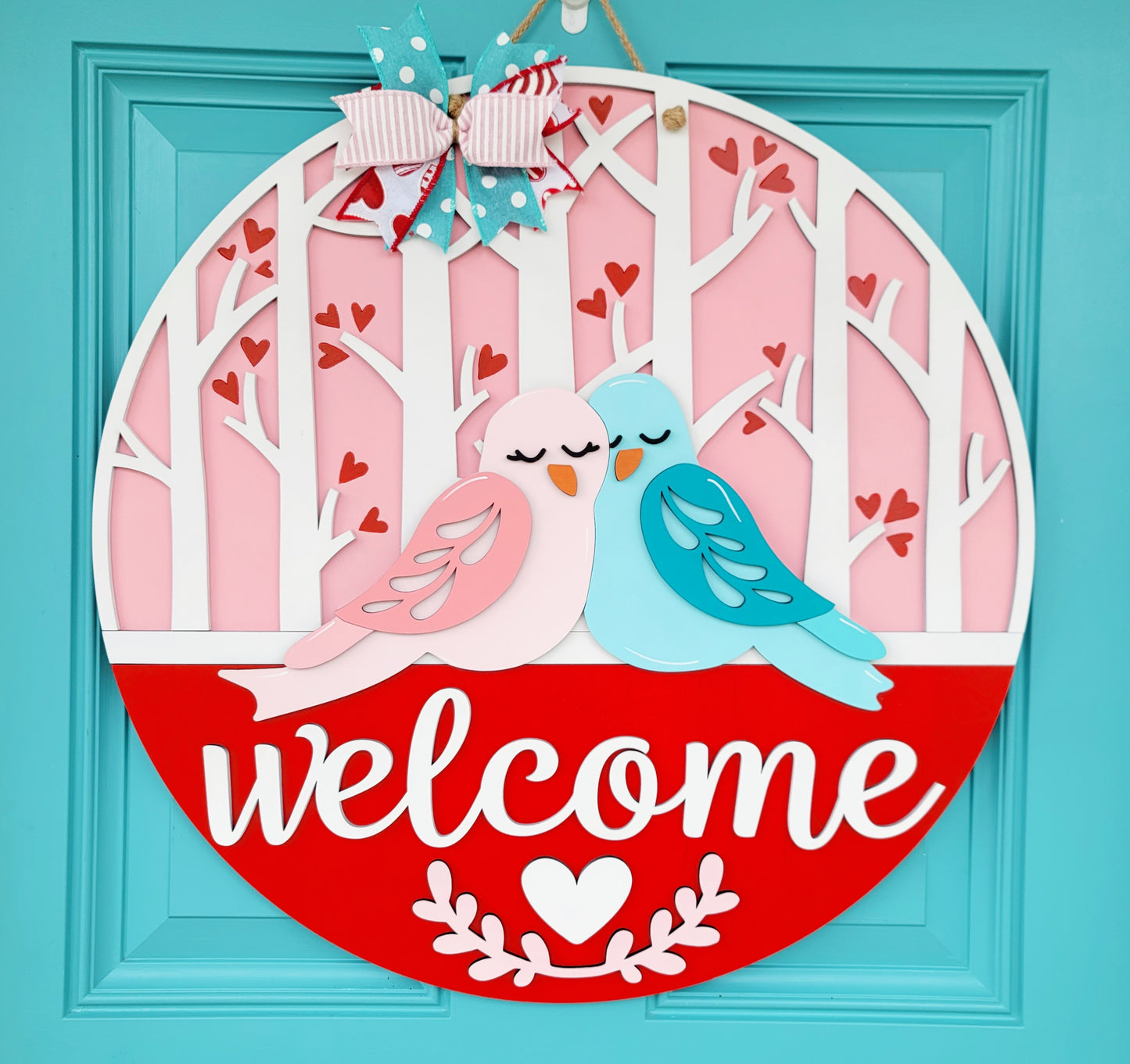 Love Birds Door Hanger