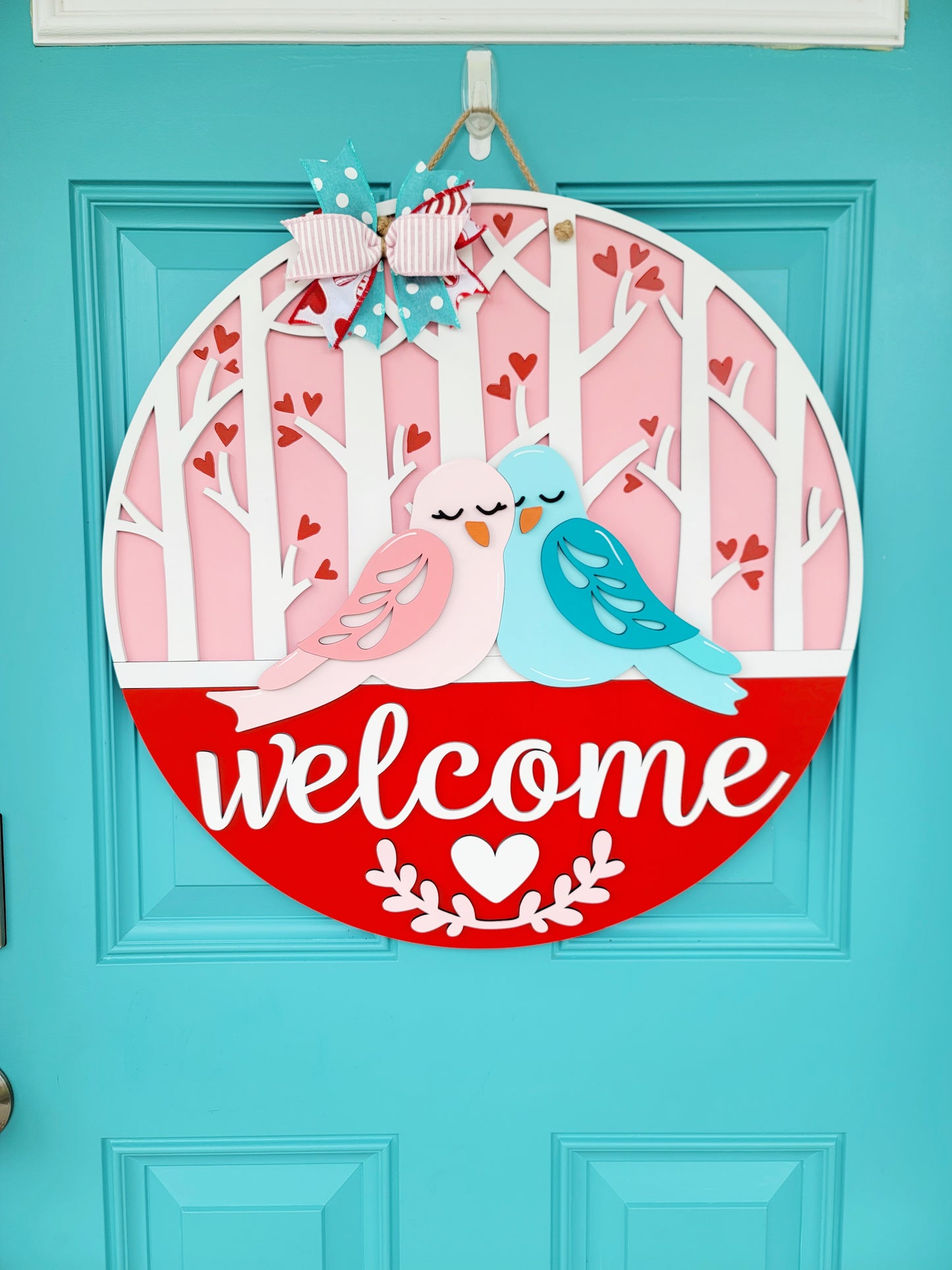 Love Birds Door Hanger