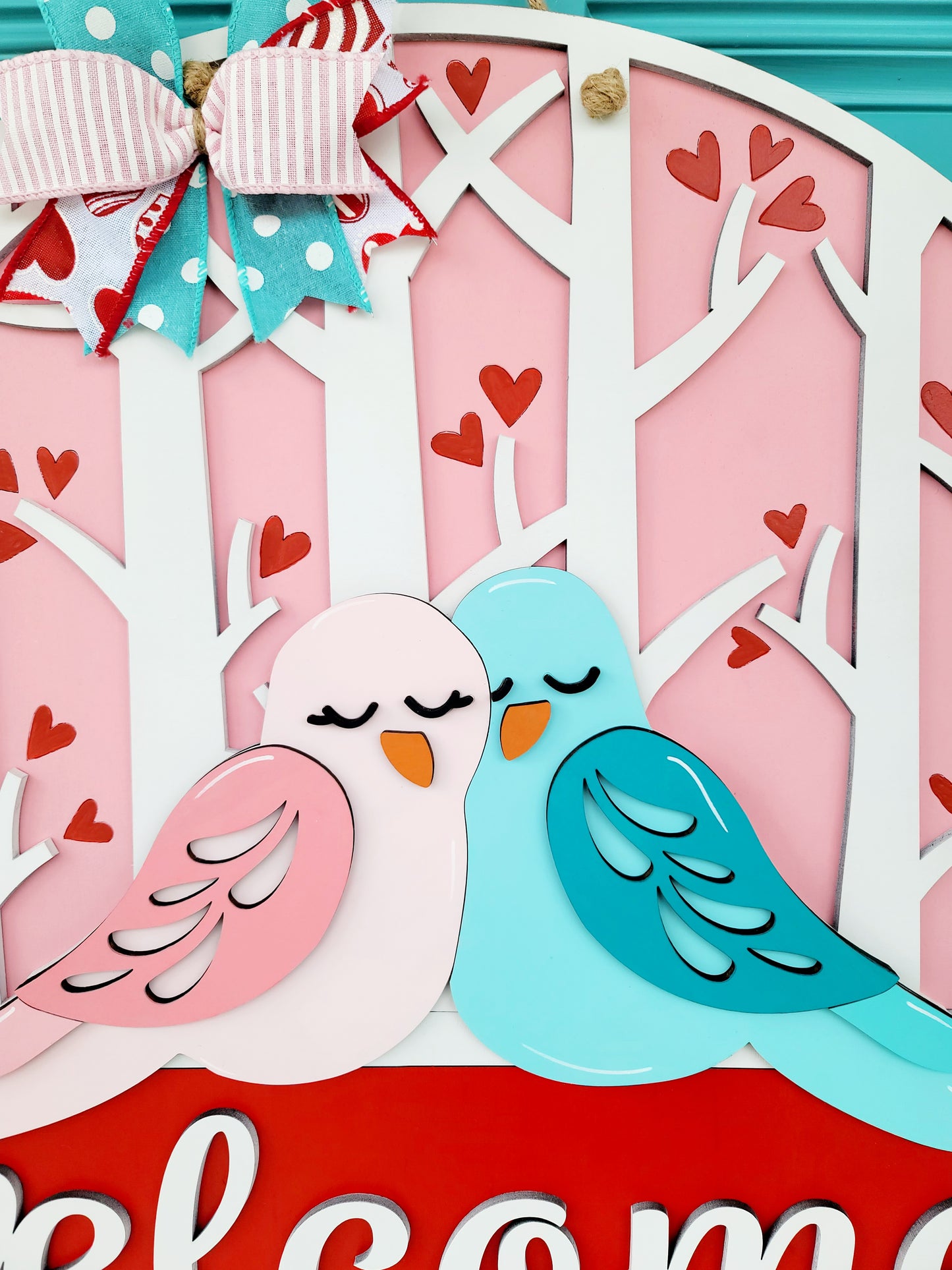 Love Birds Door Hanger