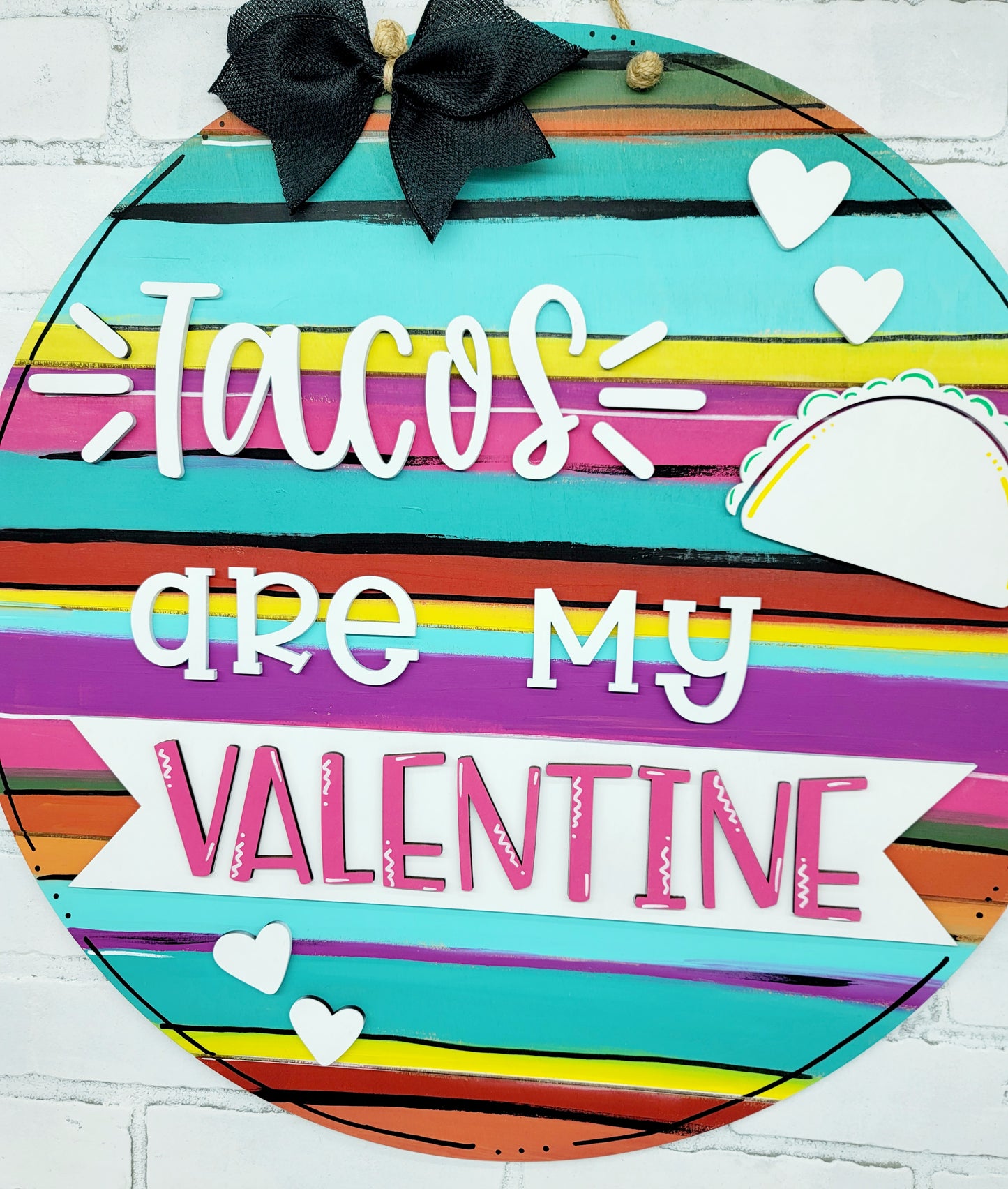 Tacos are my Valentine Door Hanger