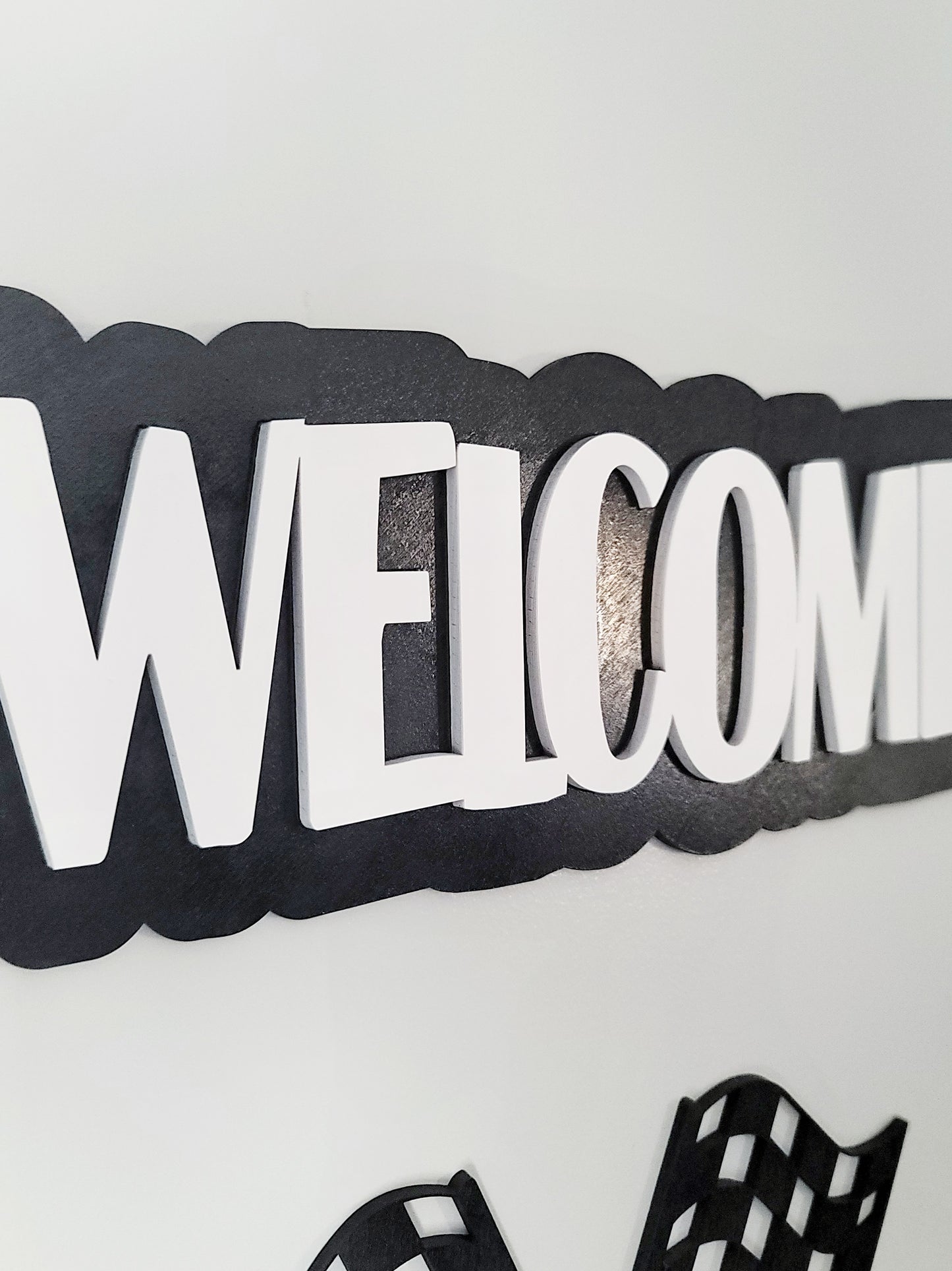 Welcome Race Fans Sign