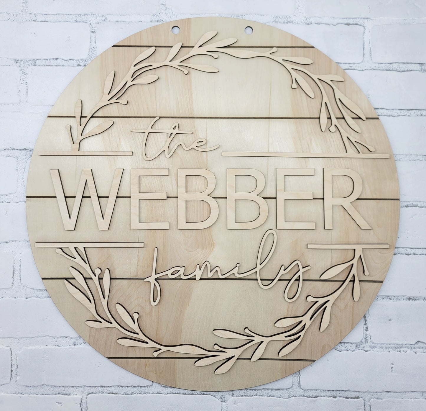 Family Name Door Hanger- FEB 11th