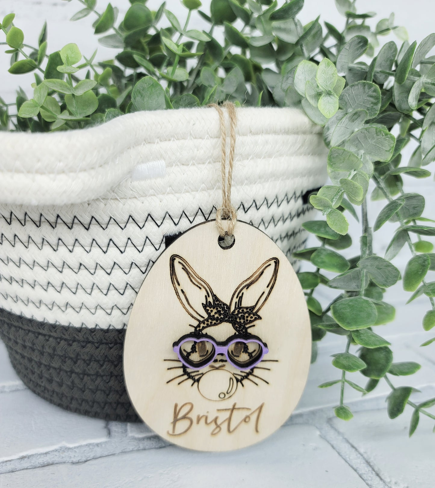 Personalized Bunny Basket Tags