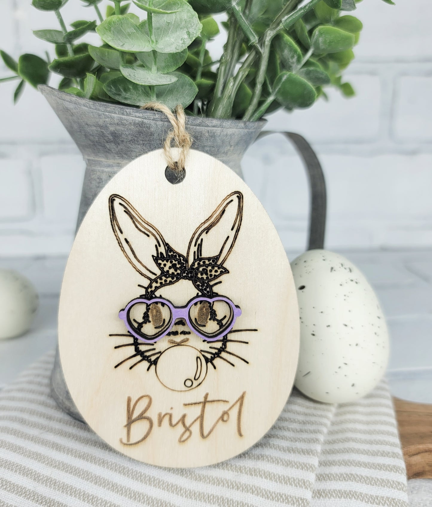 Personalized Bunny Basket Tags