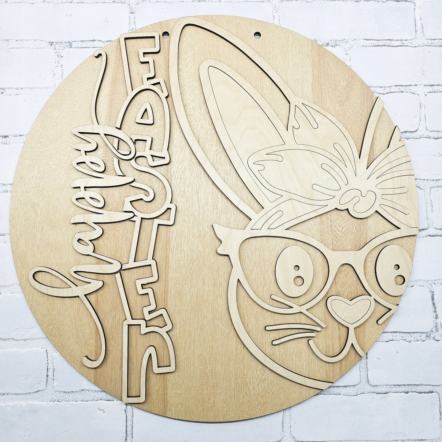 Happy Easter Bunny with Bow Door Hanger- wholesale