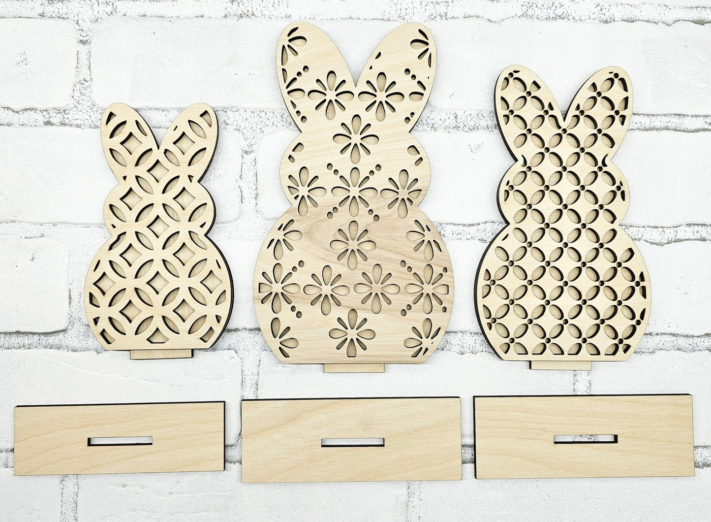 Freestanding Bunny Trio