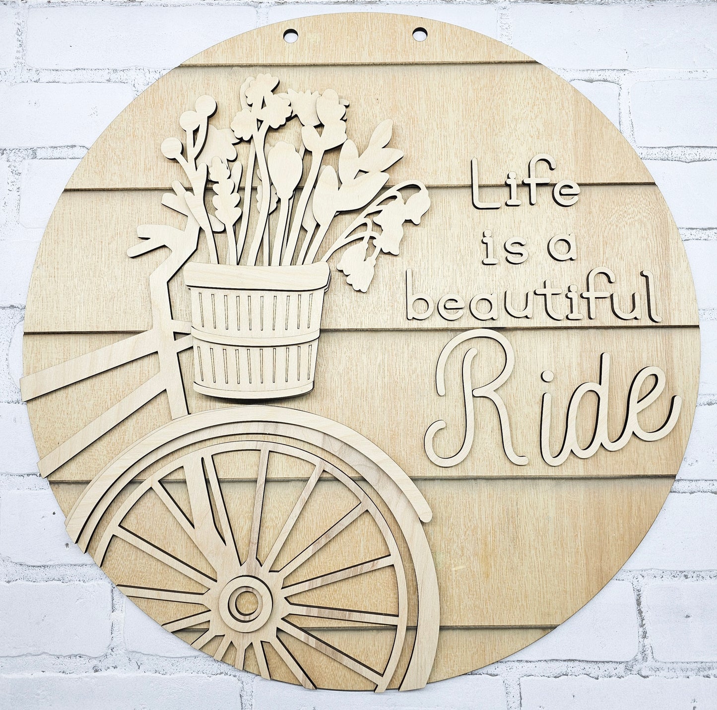 Life is a beautiful ride bike Door Hanger