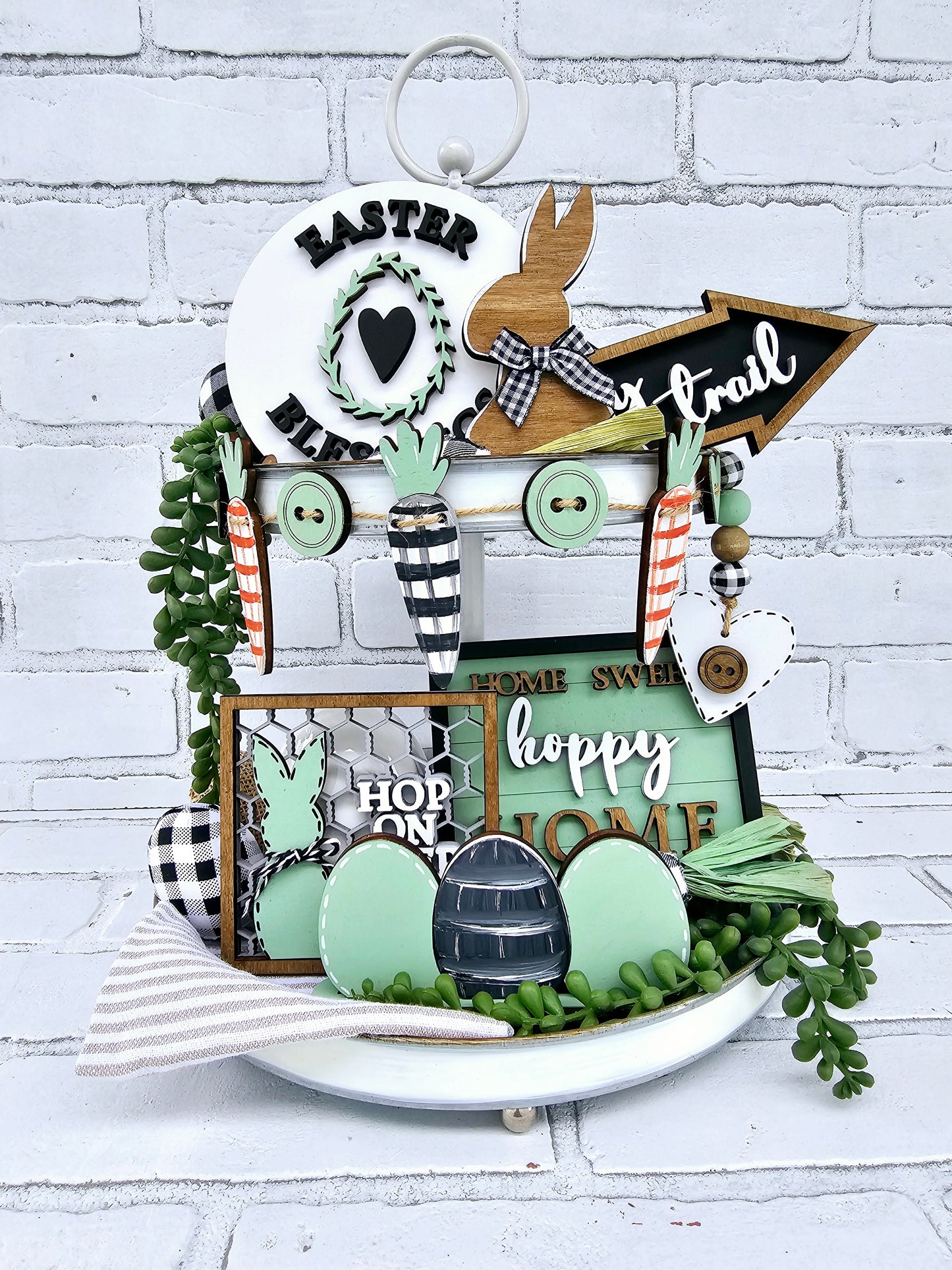 Farmhouse Easter Tiered Tray Set