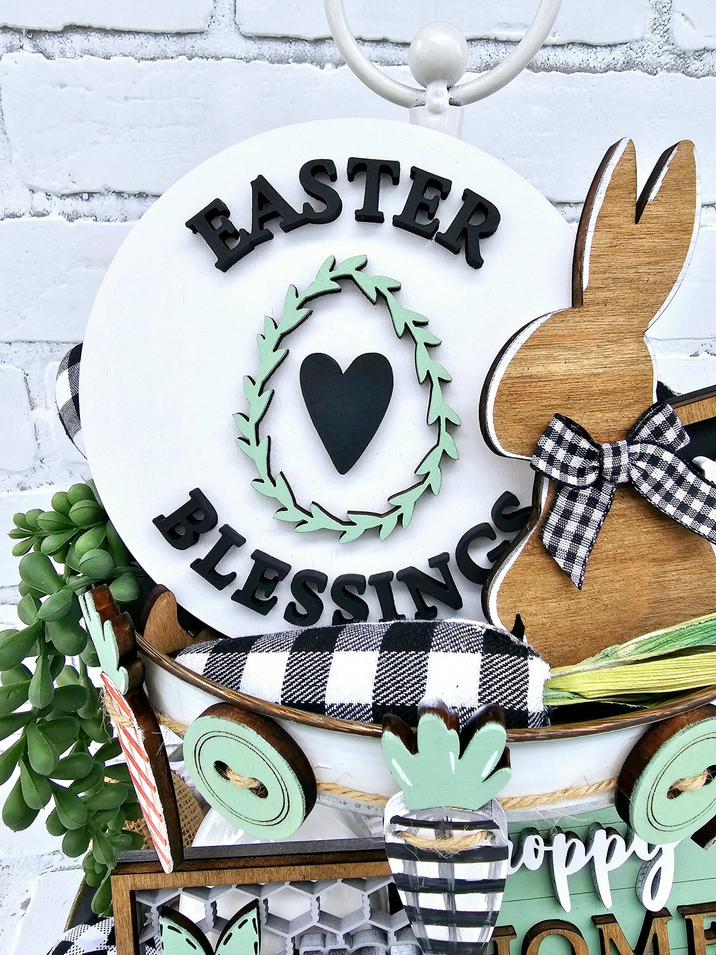 Farmhouse Easter Tiered Tray Set