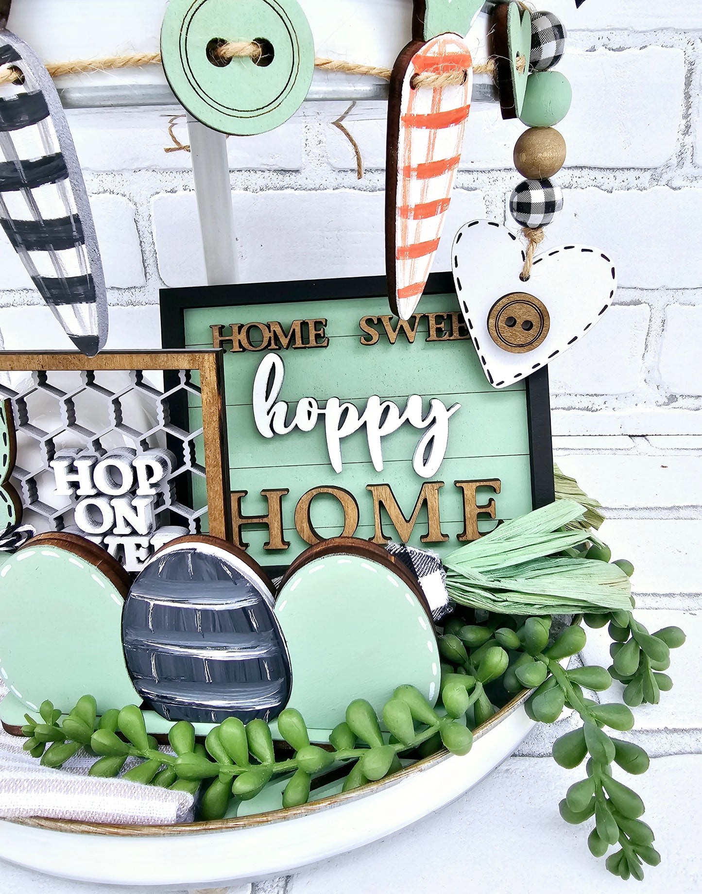 Farmhouse Easter Tiered Tray Set
