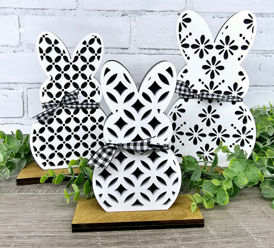 Freestanding Bunny Trio