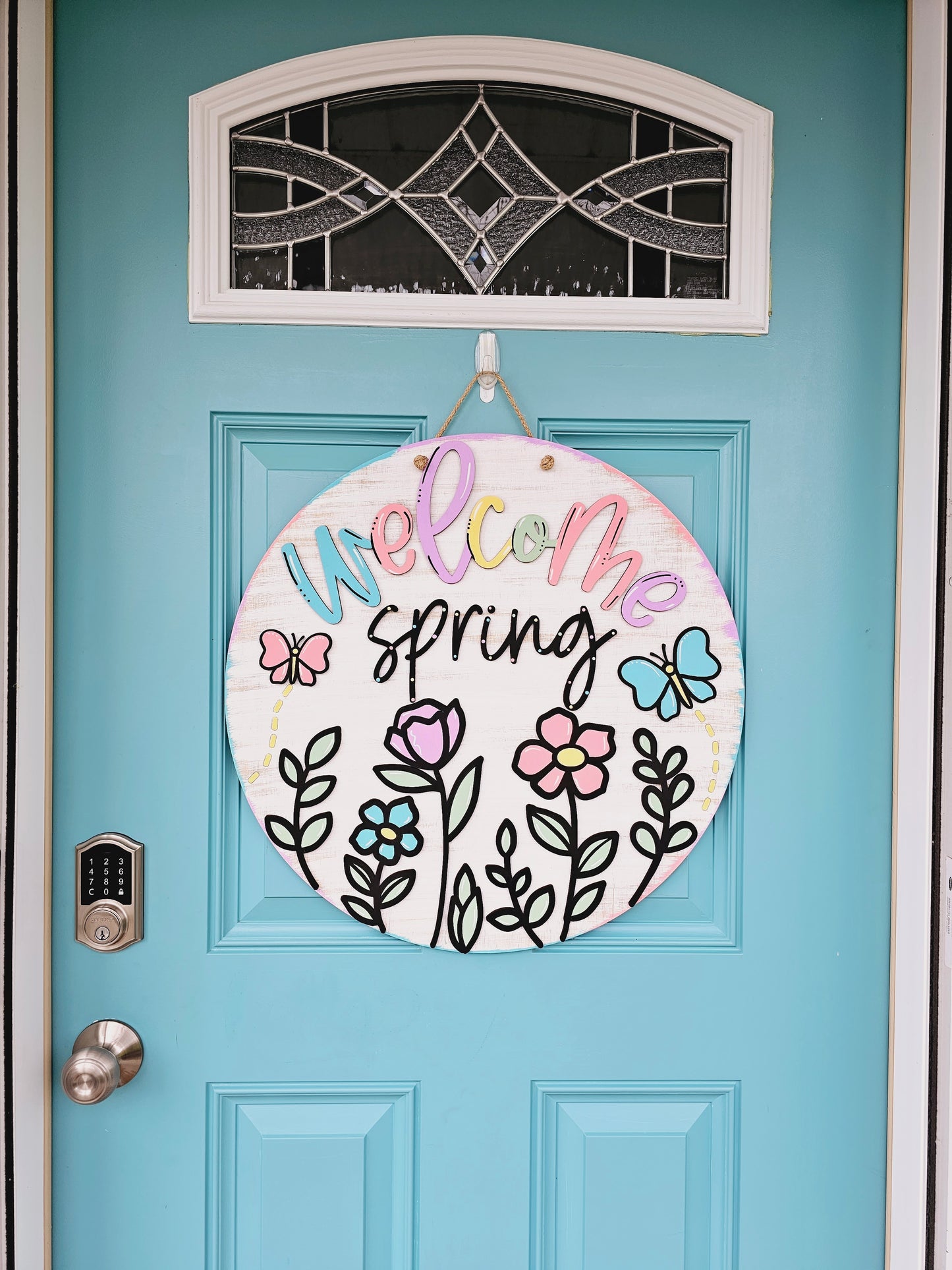 Spring Wildflowers Door Hanger