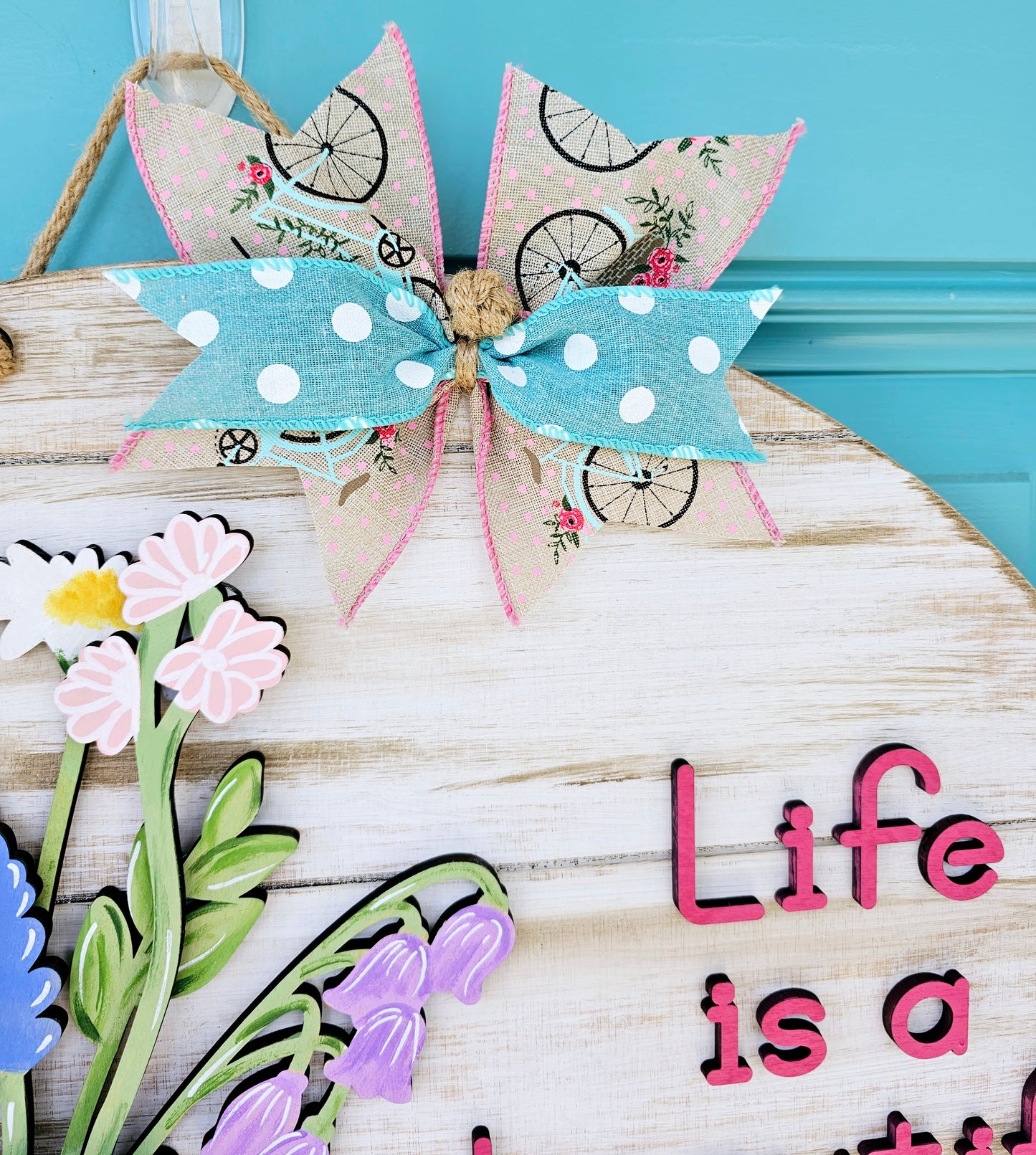 Life is a beautiful ride bike Door Hanger