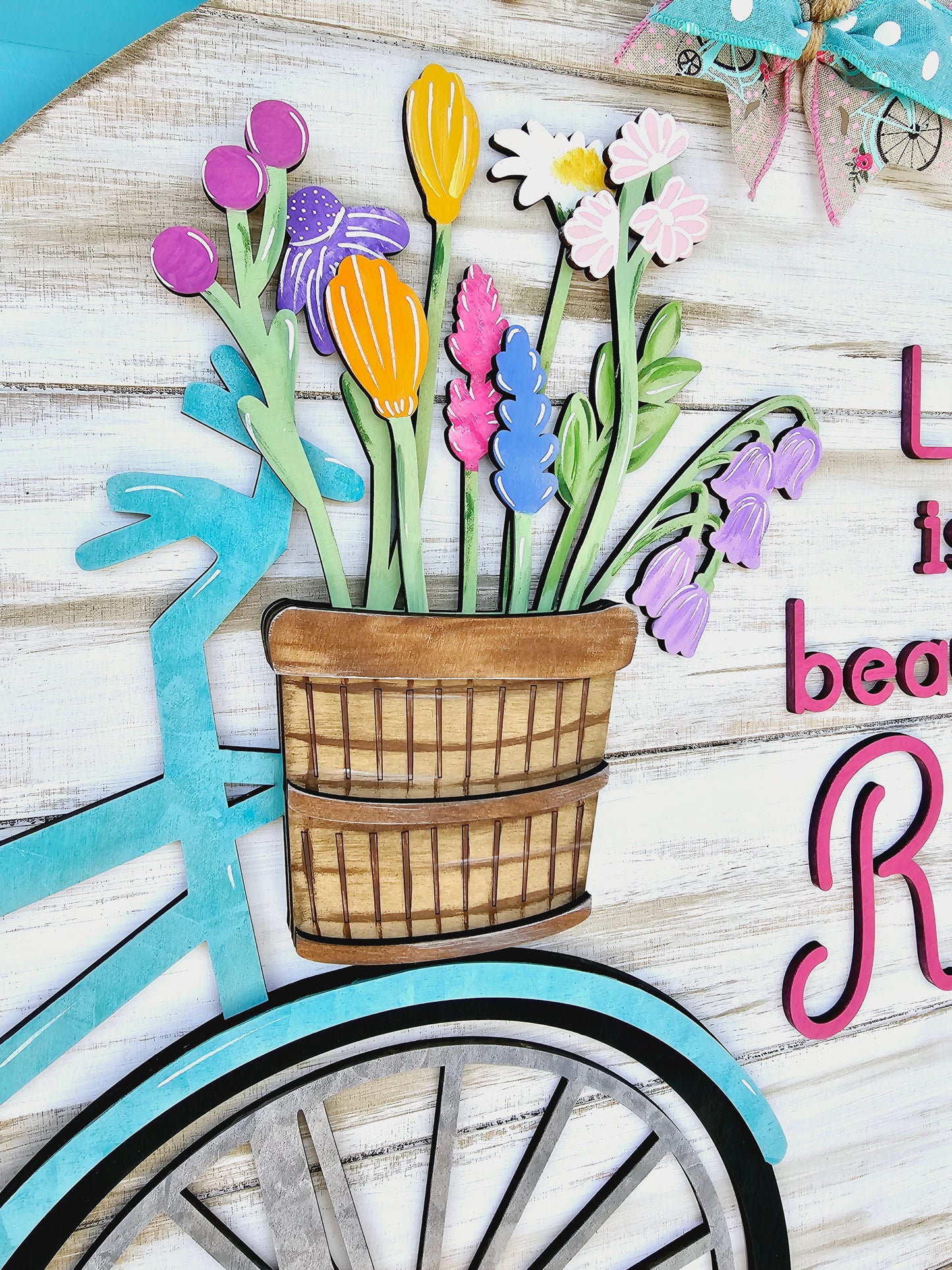 Life is a beautiful ride bike Door Hanger